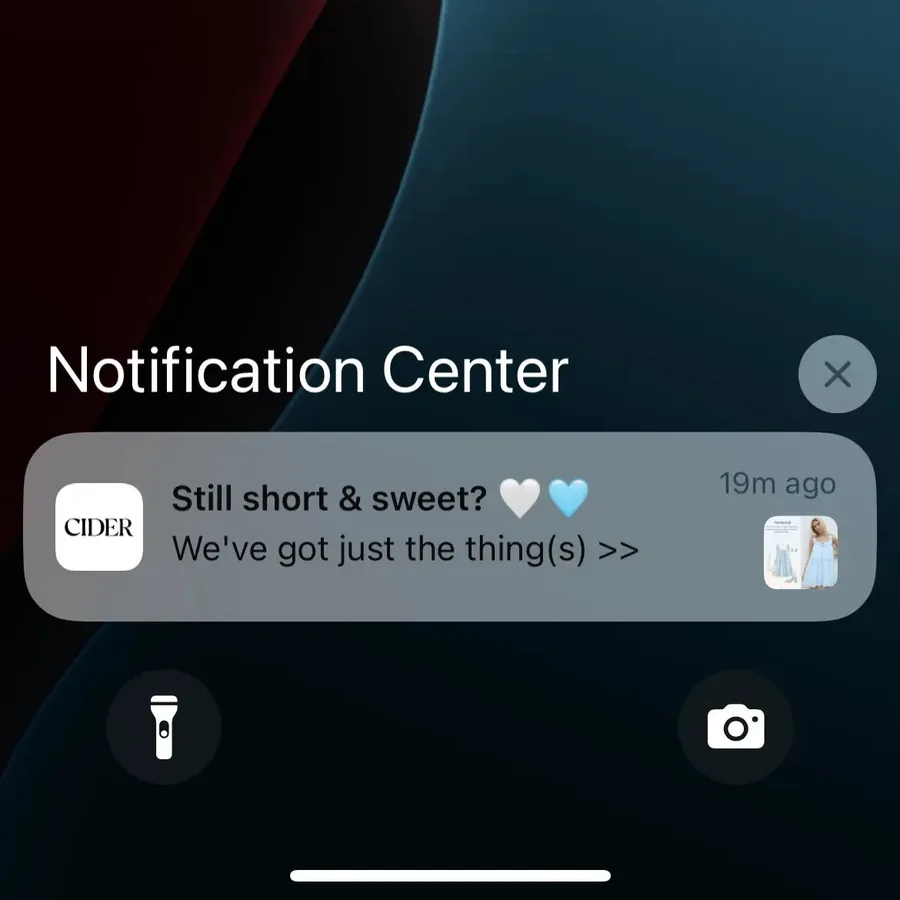 Cider push notification: Still short & sweet?. We've got just the thing(s) >>