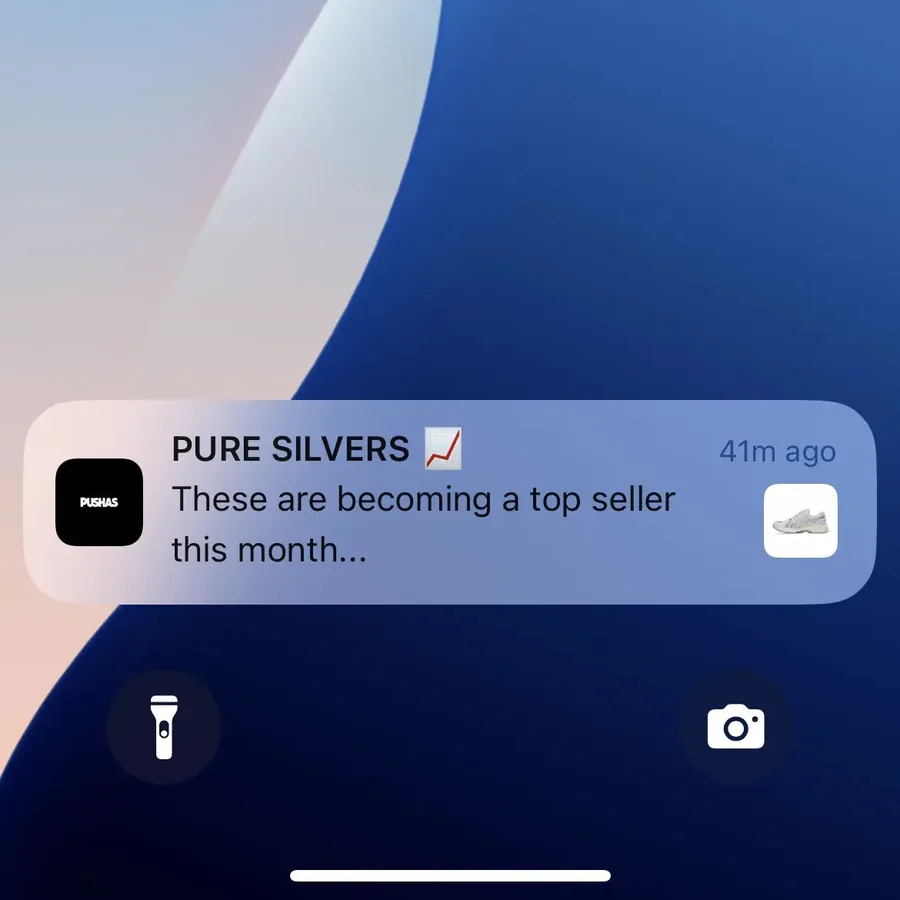Pushas push notification: PURE SILVERS. These are becoming a top seller this month...
