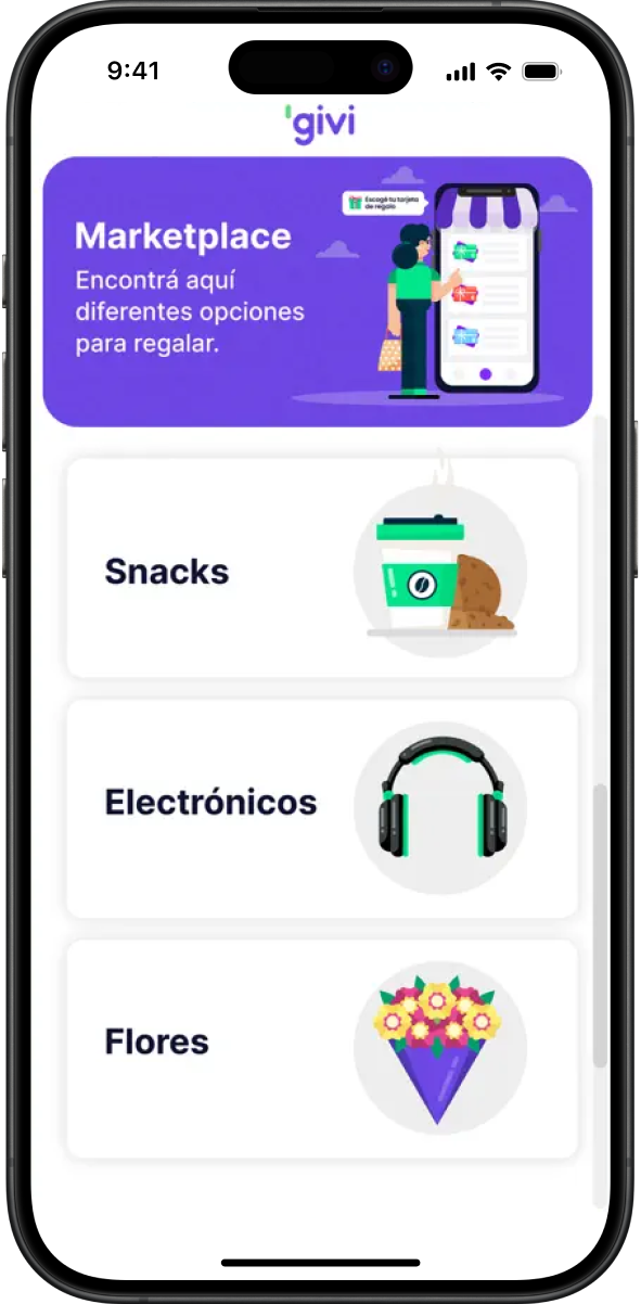 Givi Enterprise Gifting app preview