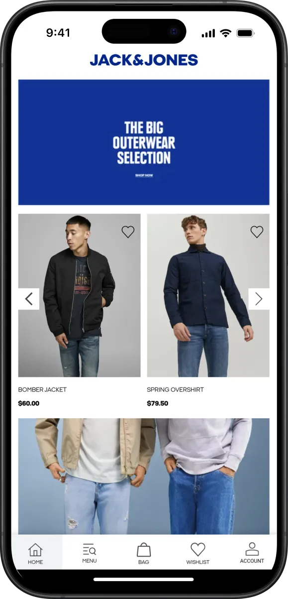 Jack & Jones app preview