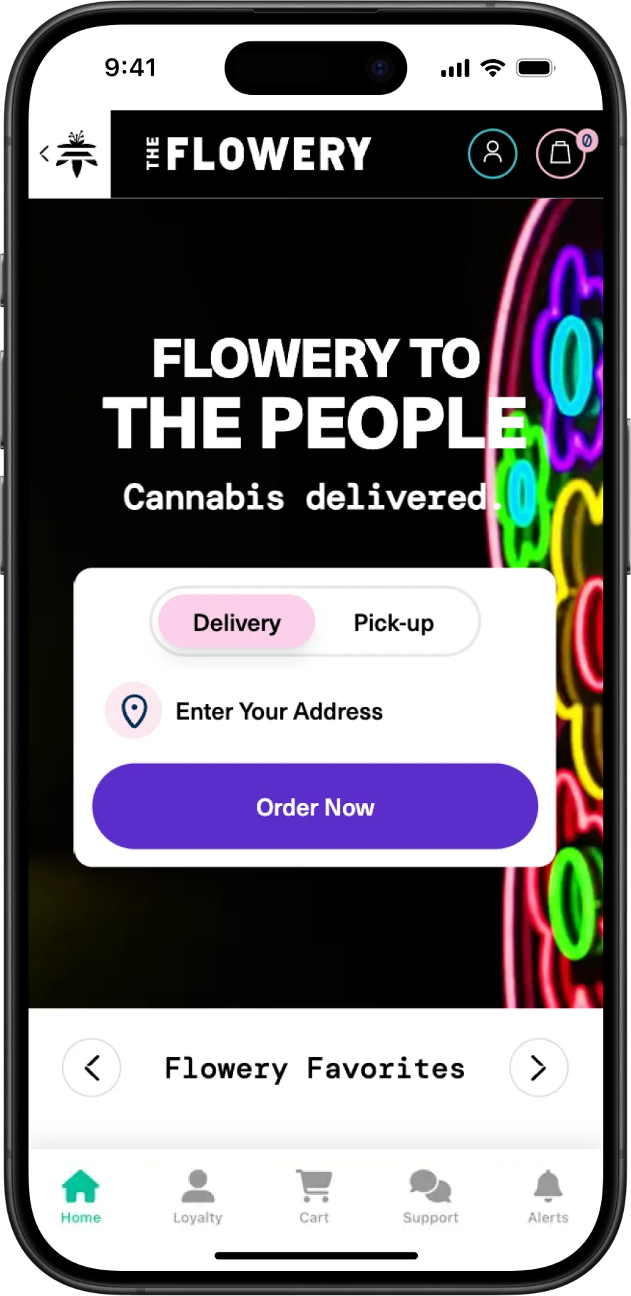The Flowery app preview