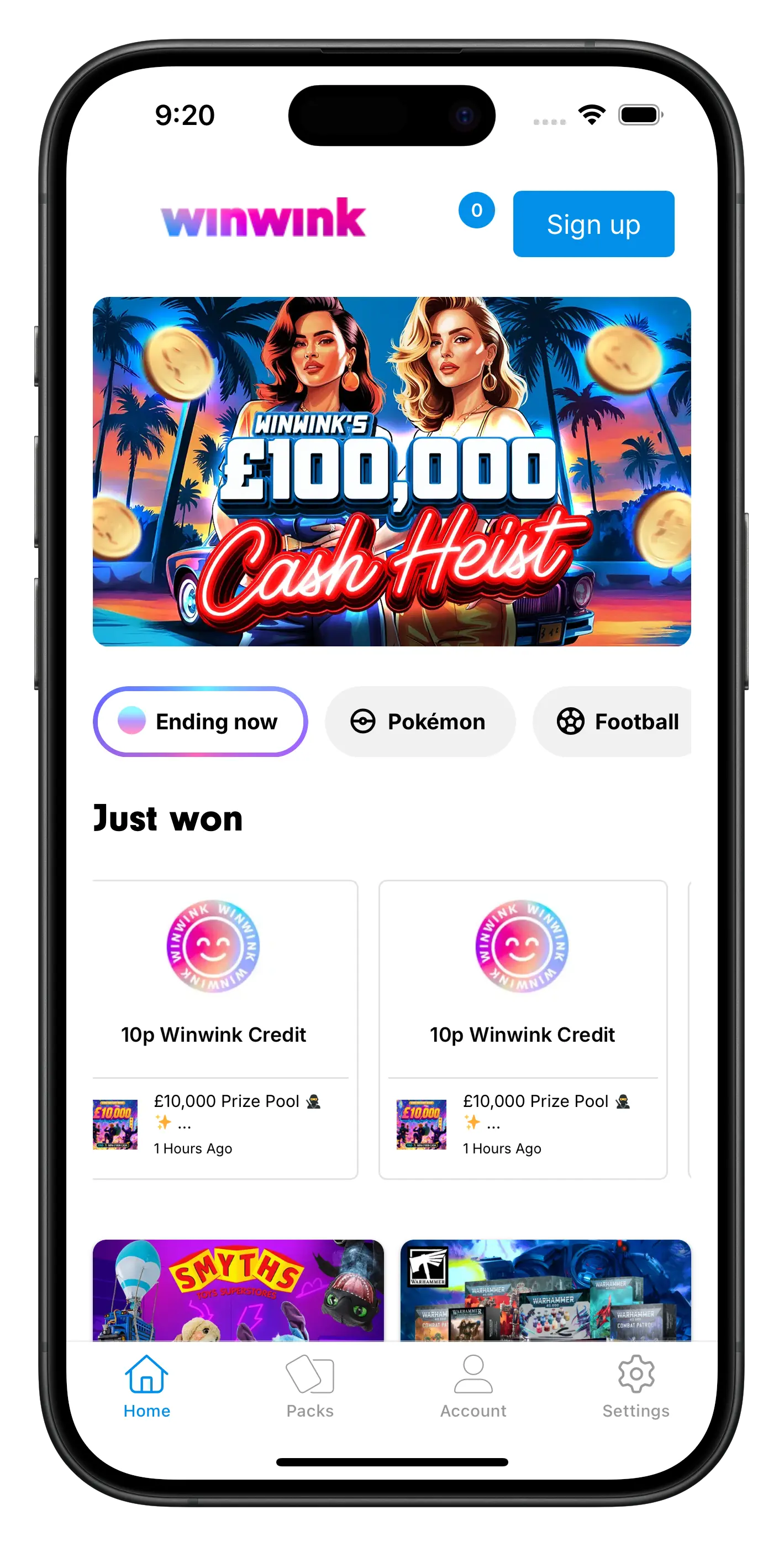 WinWink app preview