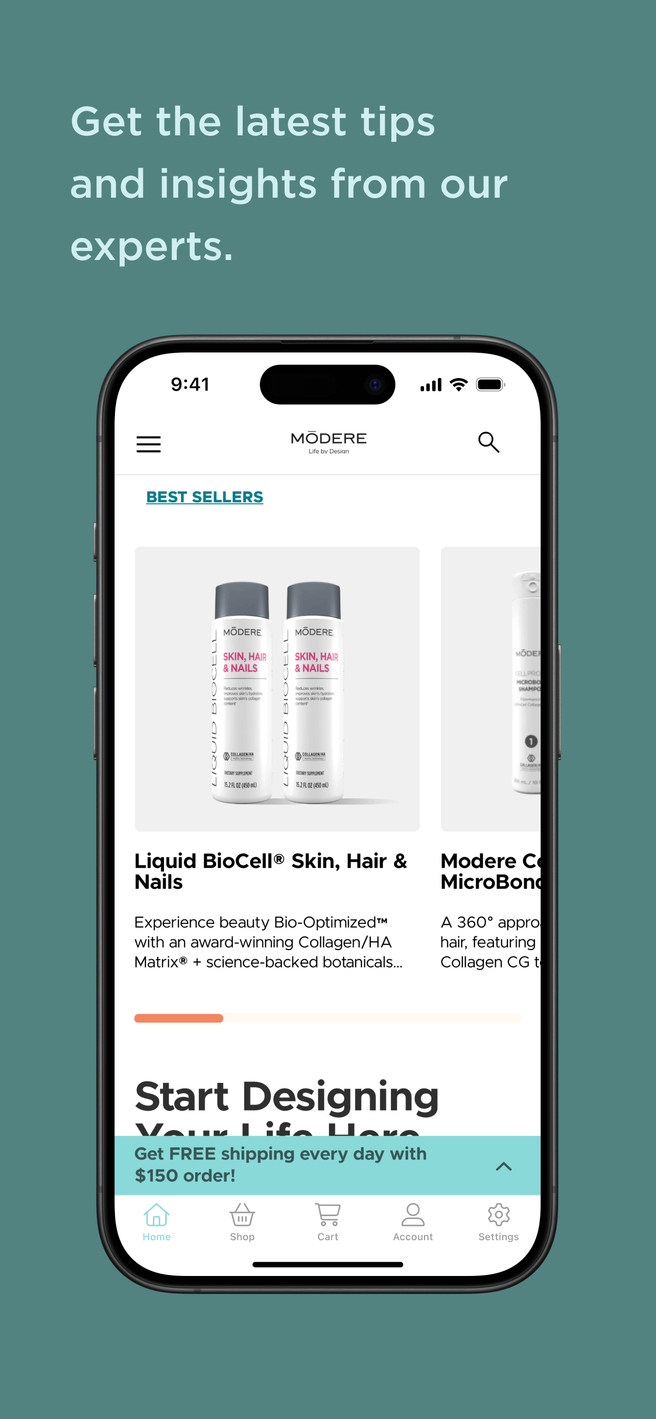 modere.com app screenshot