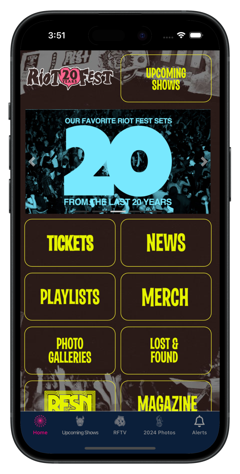 riotfest.org app screenshot