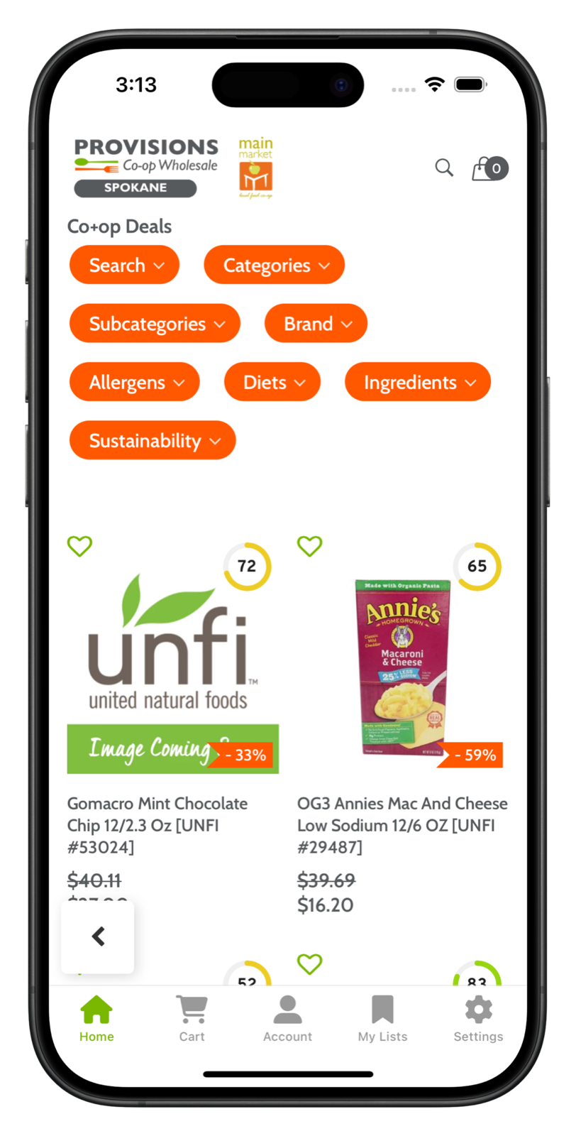 sanjuanislands.provisions.coop app screenshot