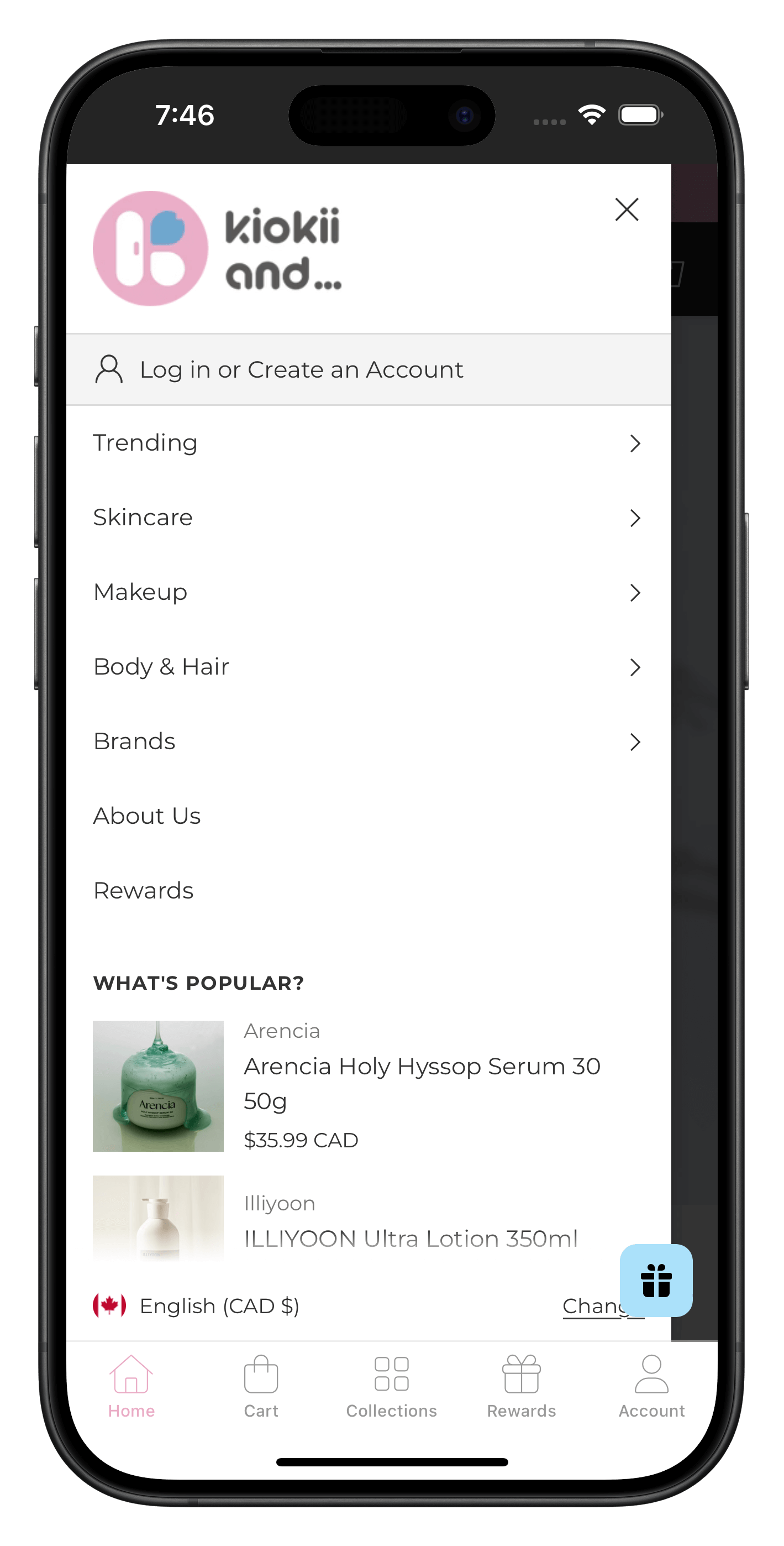 kiokii.com/en-us app screenshot
