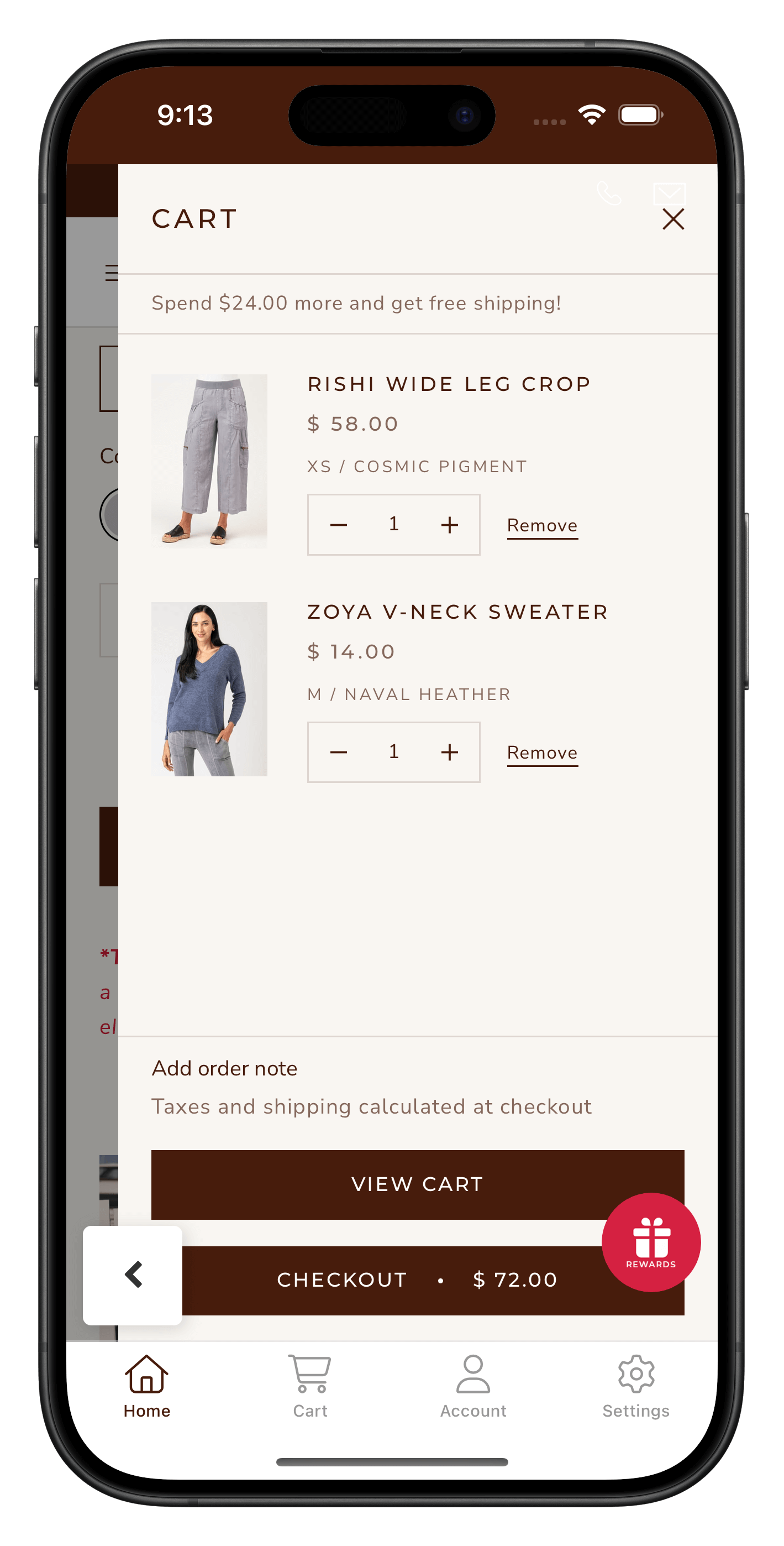 xcvi.com app screenshot