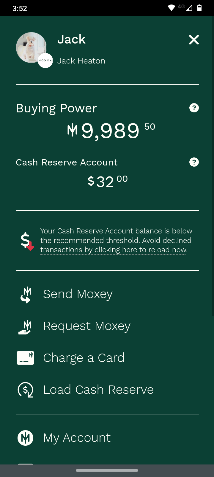 moxeyusa.com app screenshot
