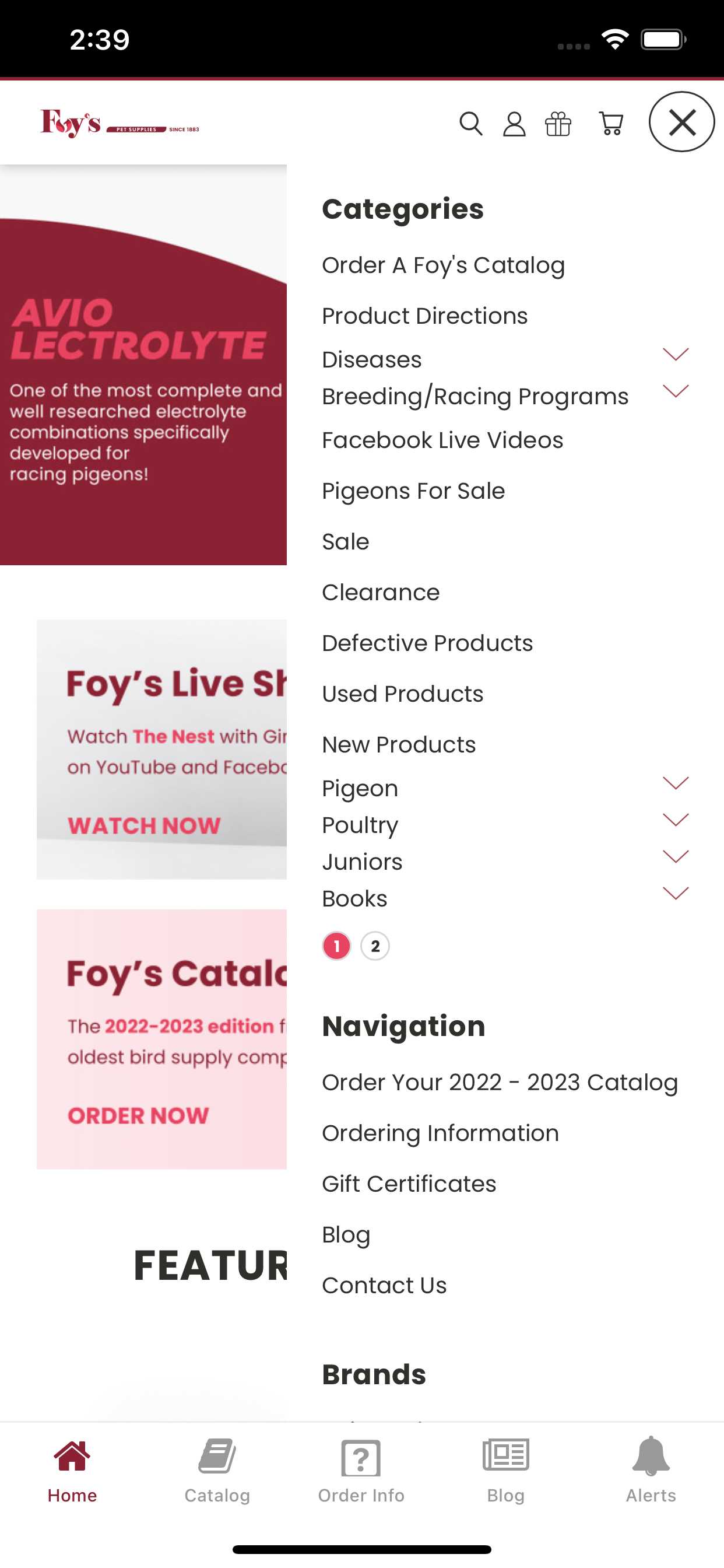 foyspetsupplies.com app screenshot