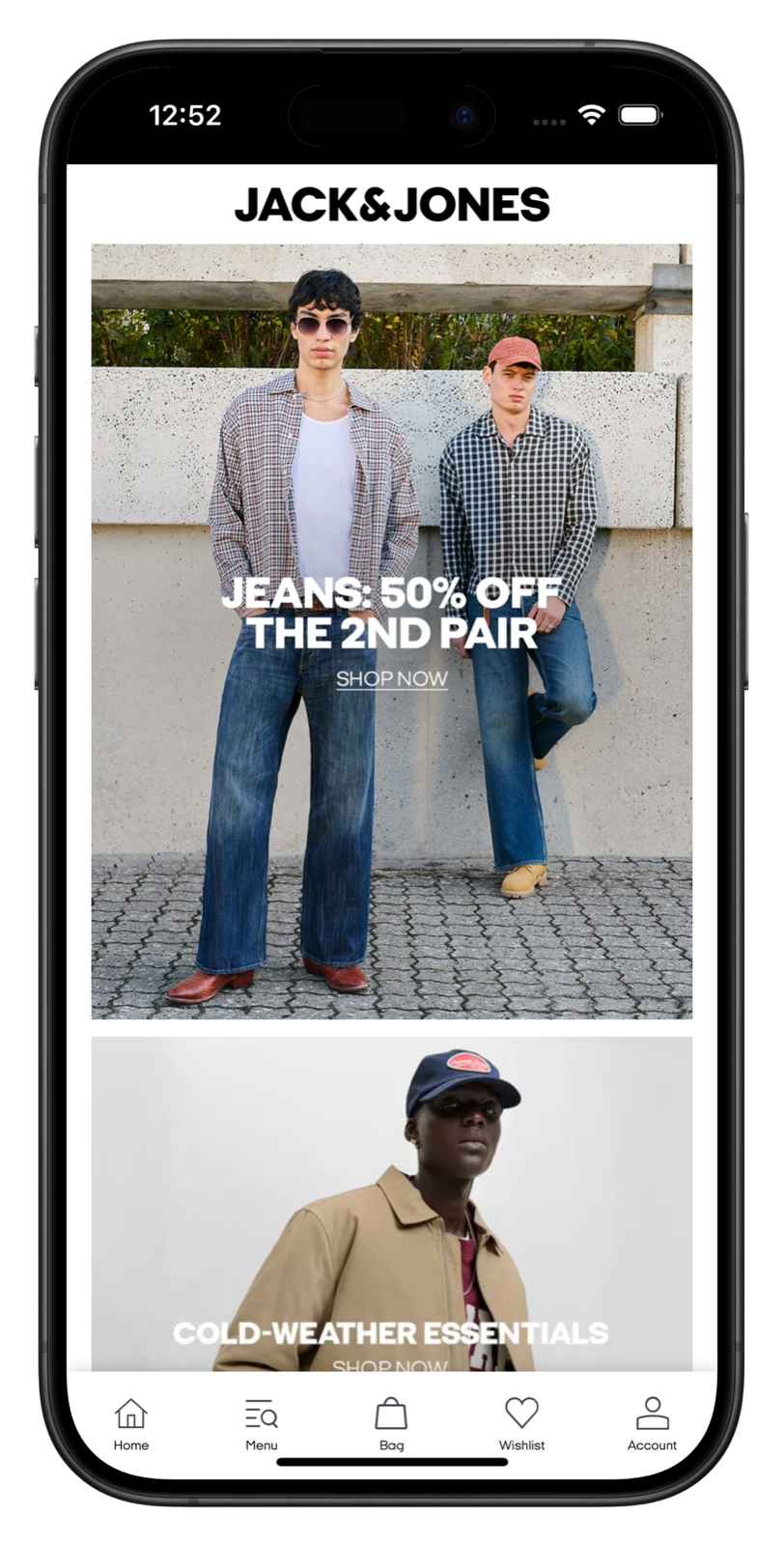 jackjones.com app screenshot