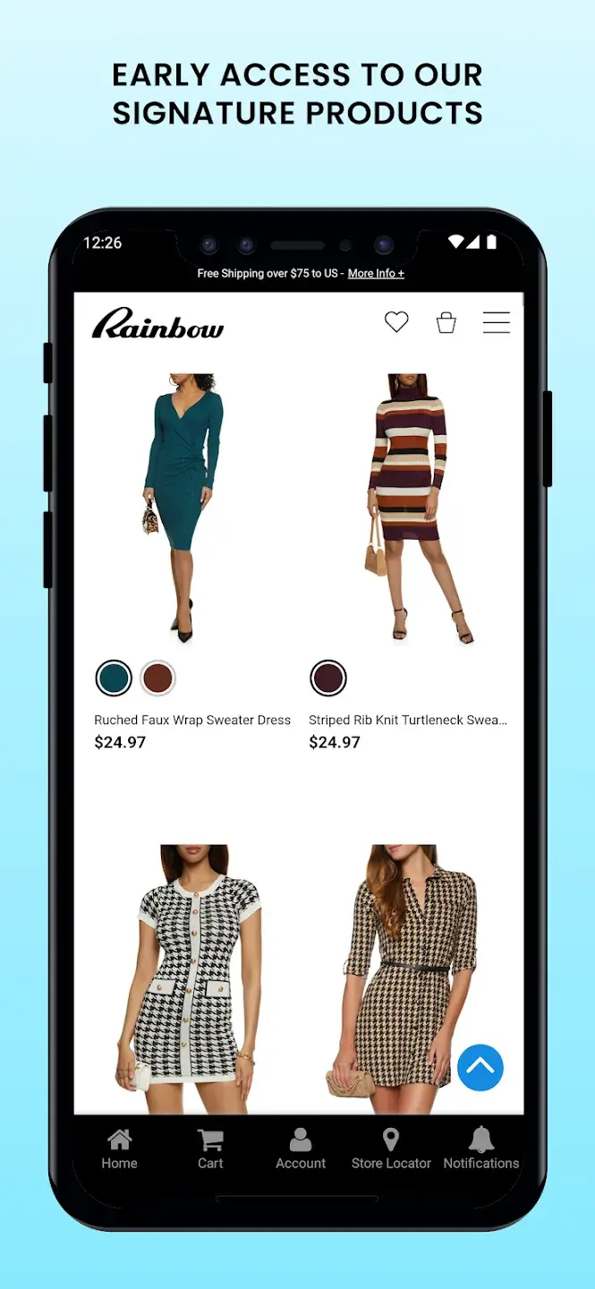 rainbowshops.com app screenshot