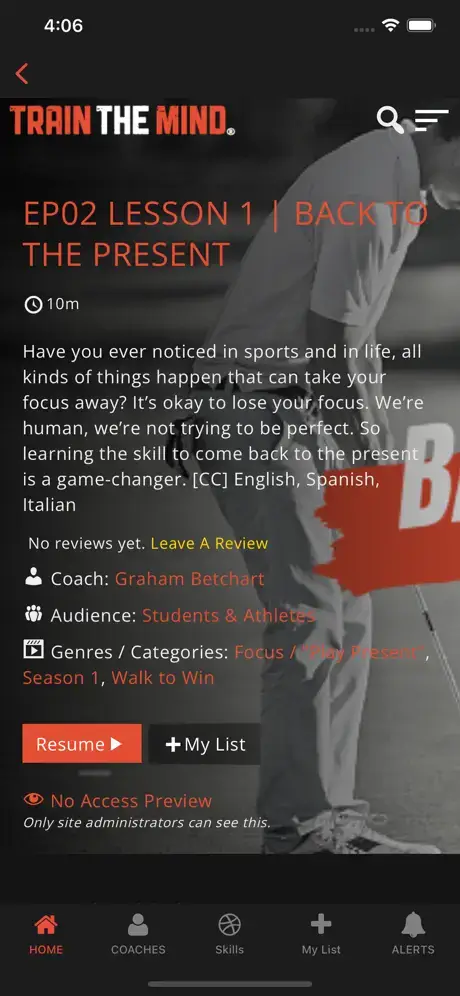 trainthemind.com app screenshot