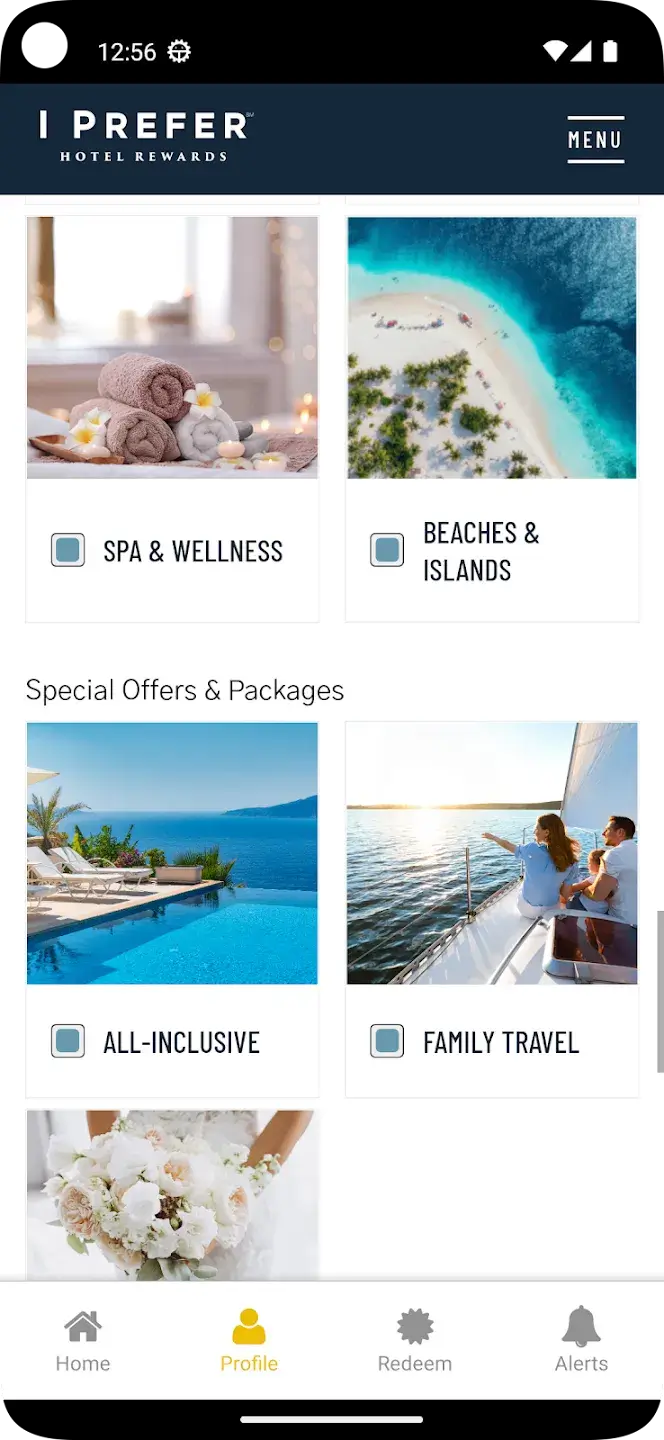 preferredhotels.com app screenshot
