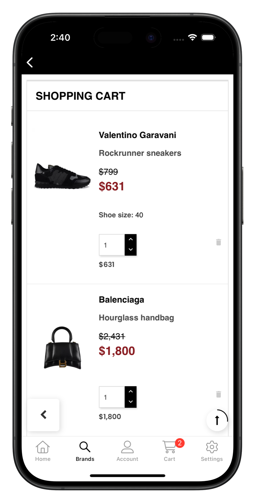 modadiandrea.com app screenshot