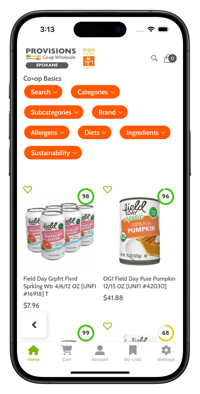 sanjuanislands.provisions.coop app screenshot