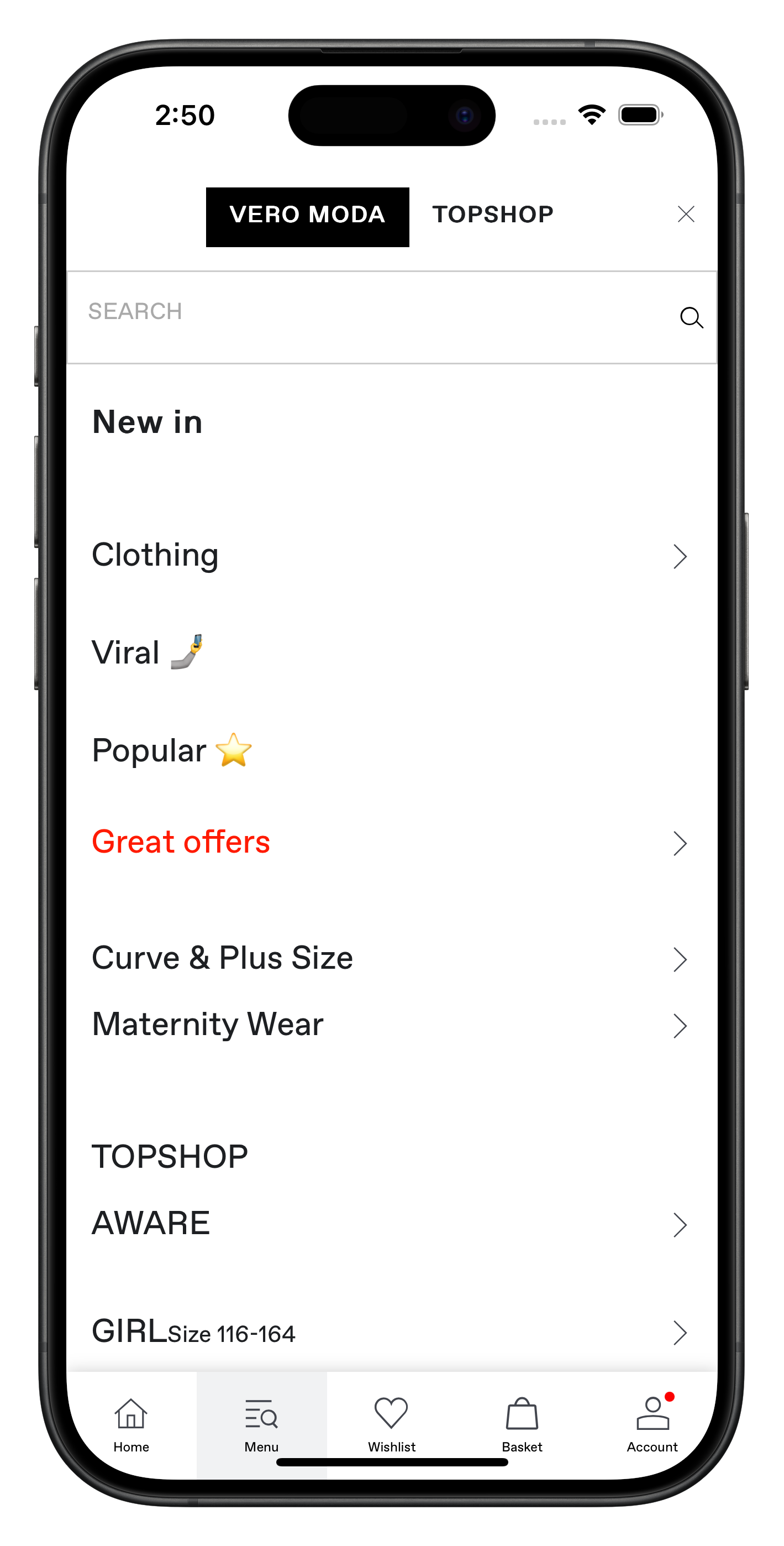 veromoda.com app screenshot