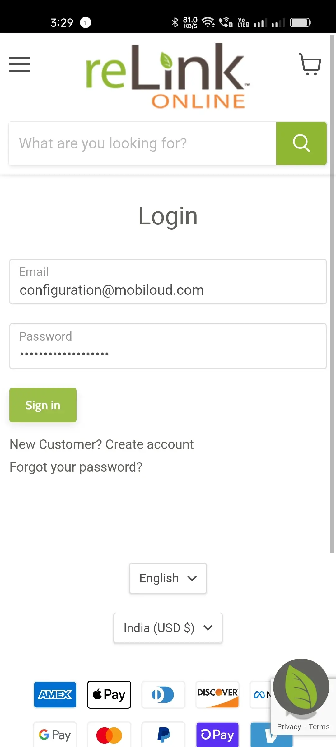 relinkmedical.com app screenshot