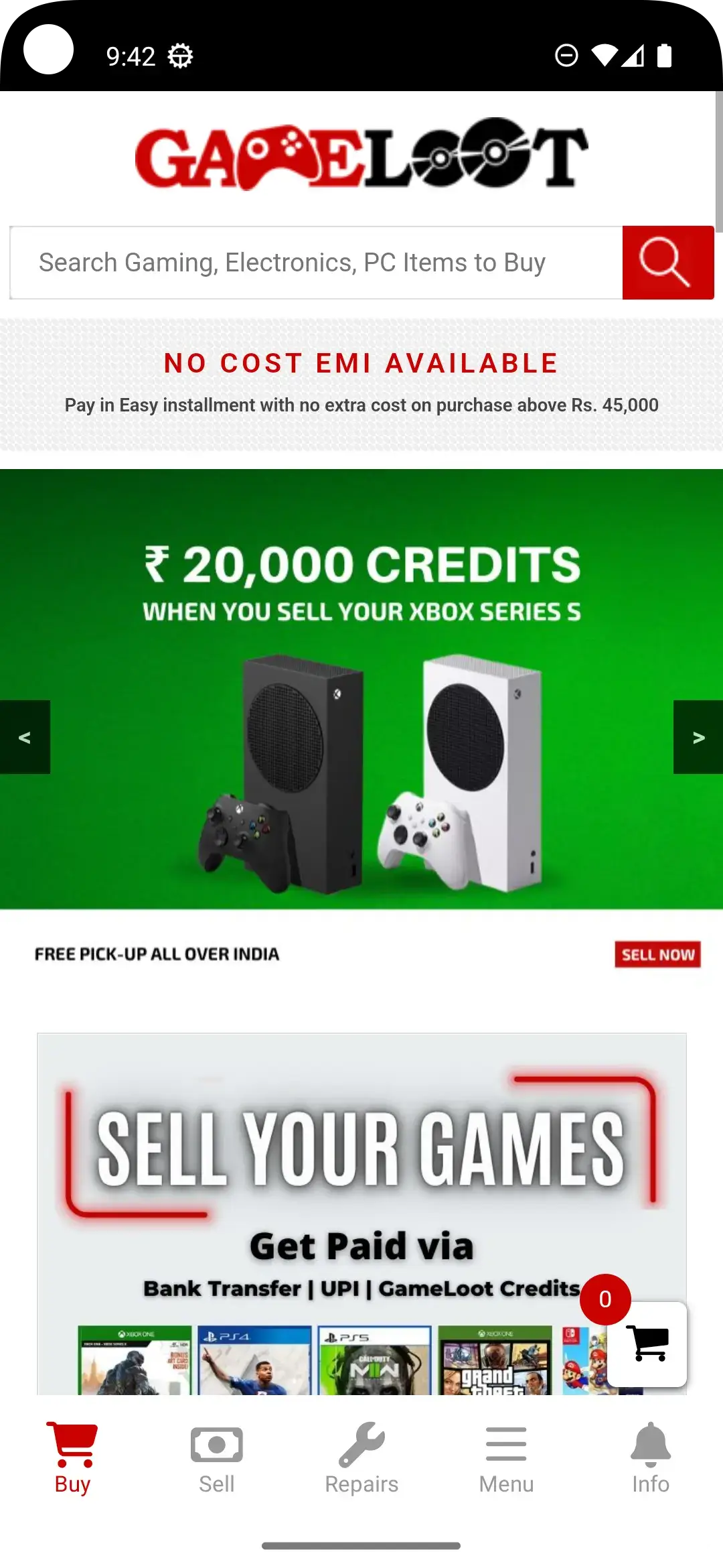 gameloot.in app screenshot