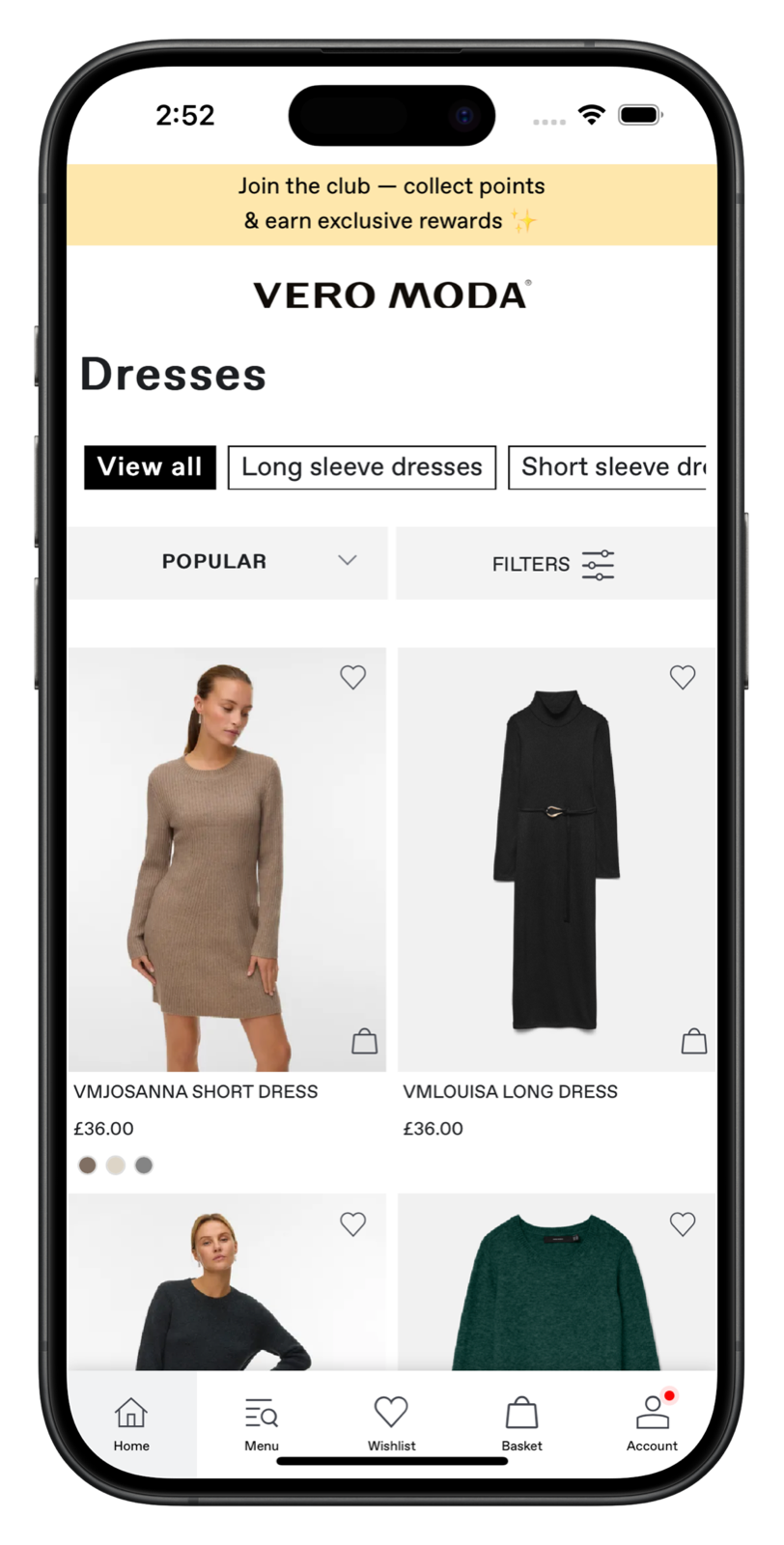 veromoda.com app screenshot