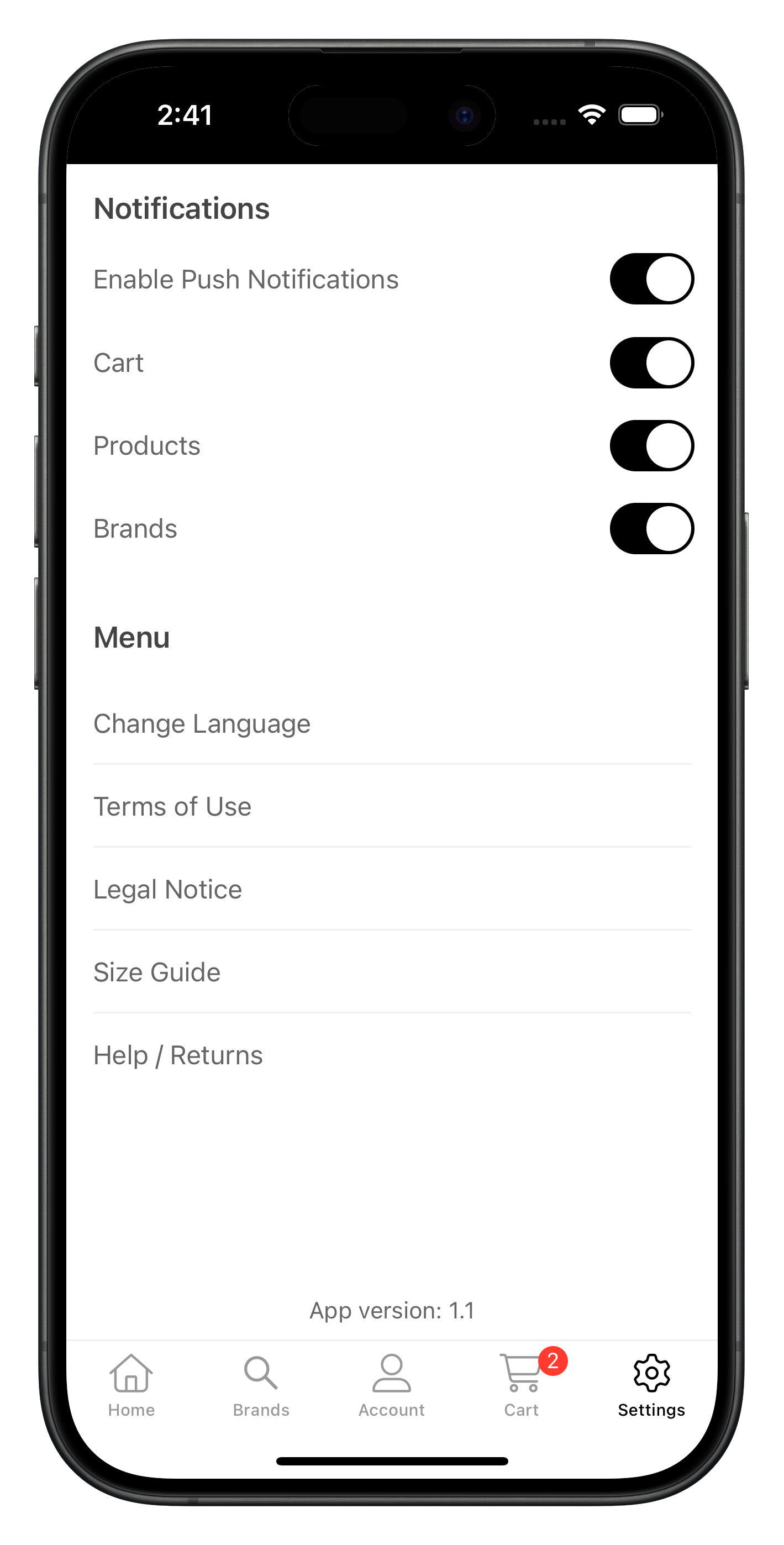 modadiandrea.com app screenshot