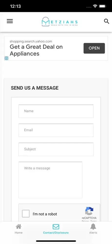 metziahs.com app screenshot