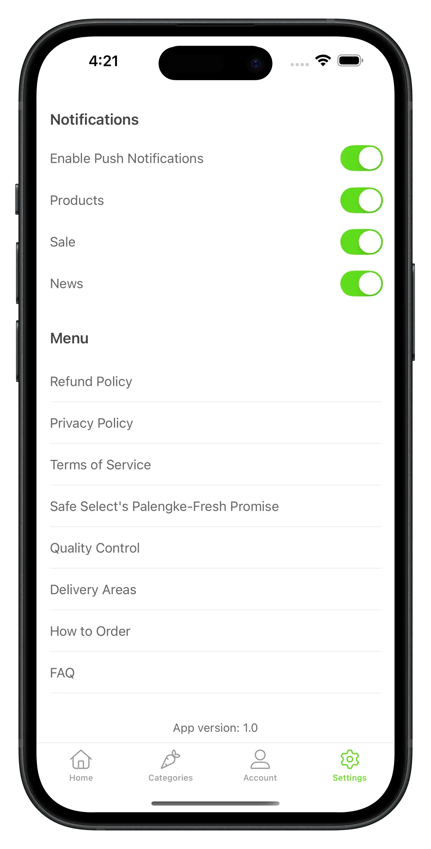 safeselect.ph app screenshot