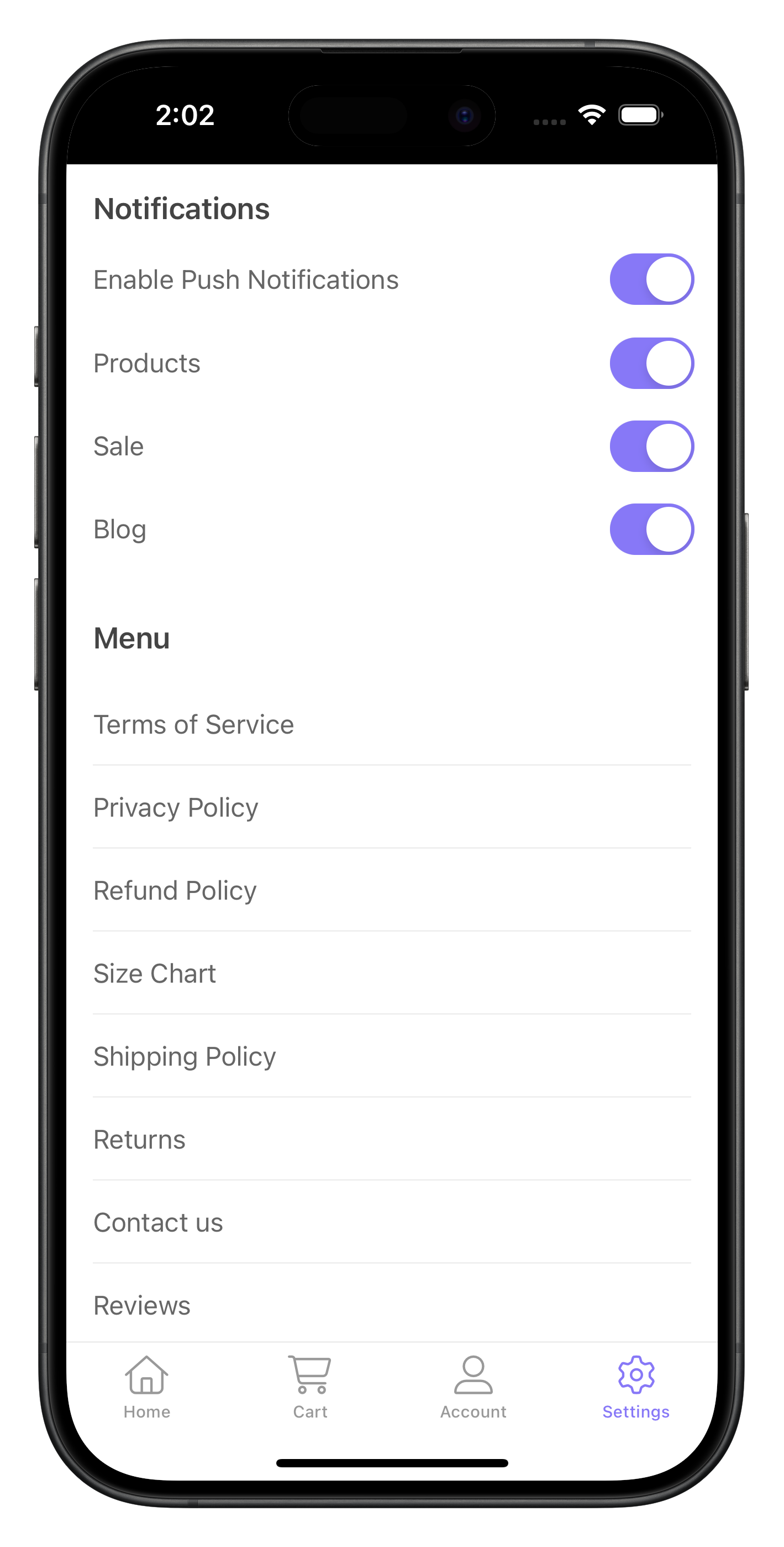 freedomravewear.com app screenshot