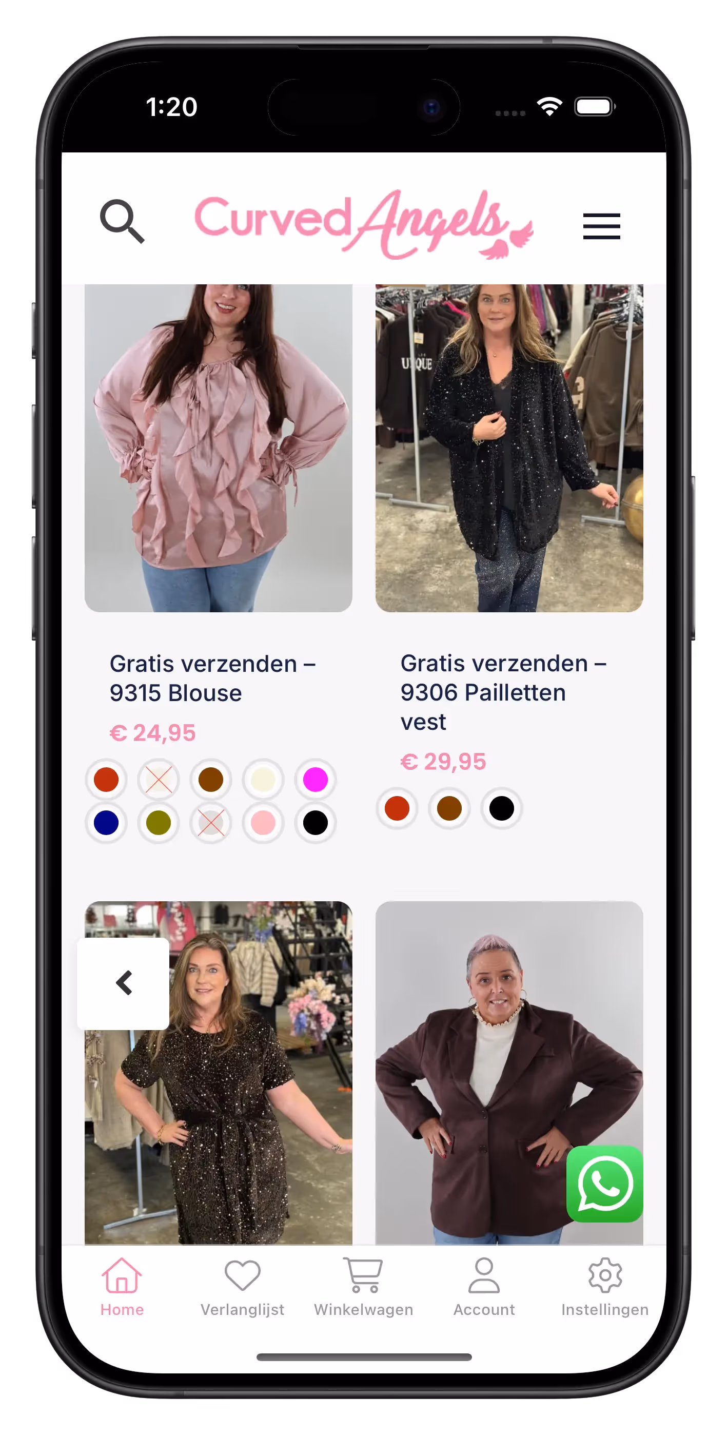 curvedangels.nl app screenshot