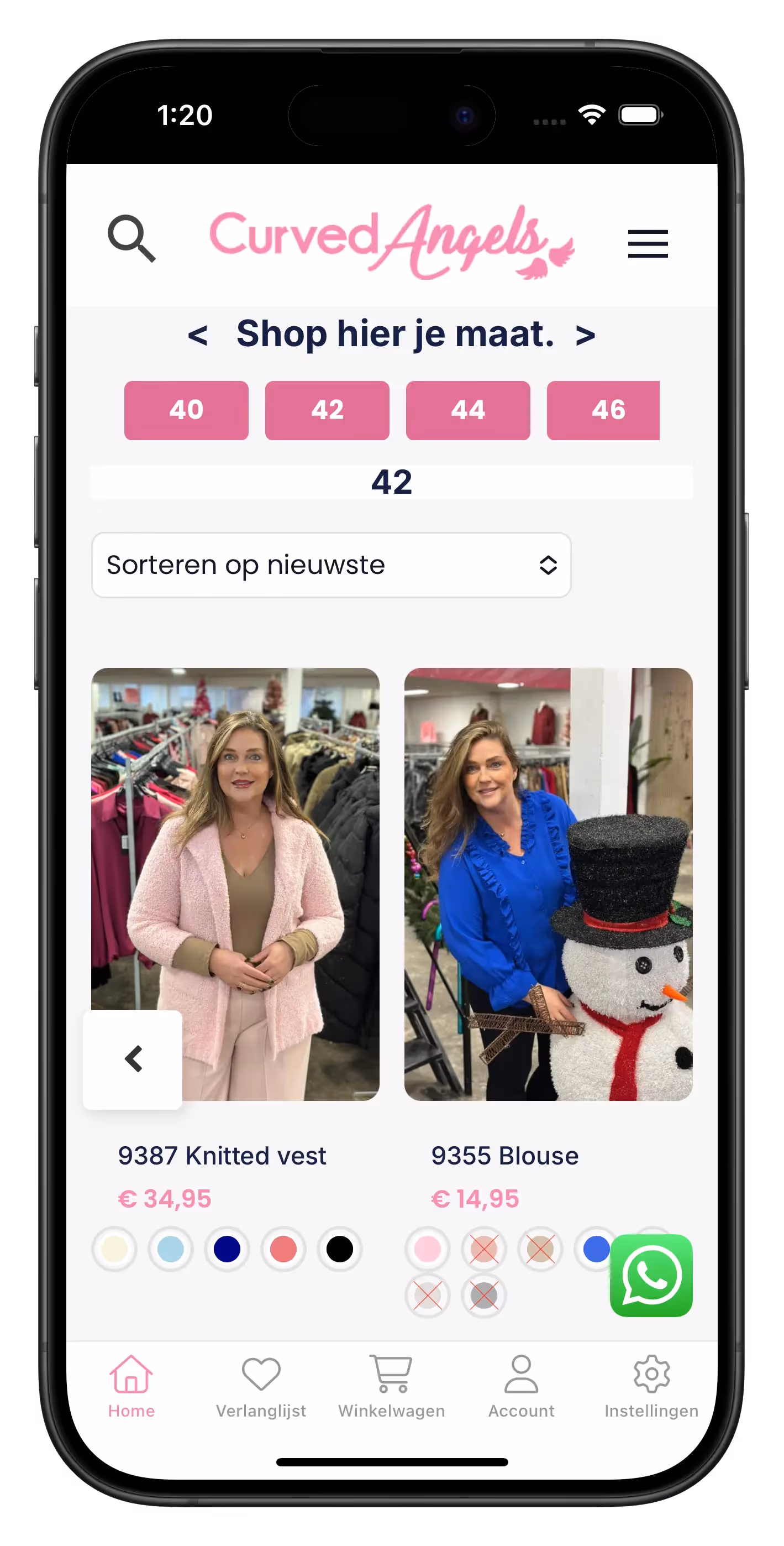 curvedangels.nl app screenshot