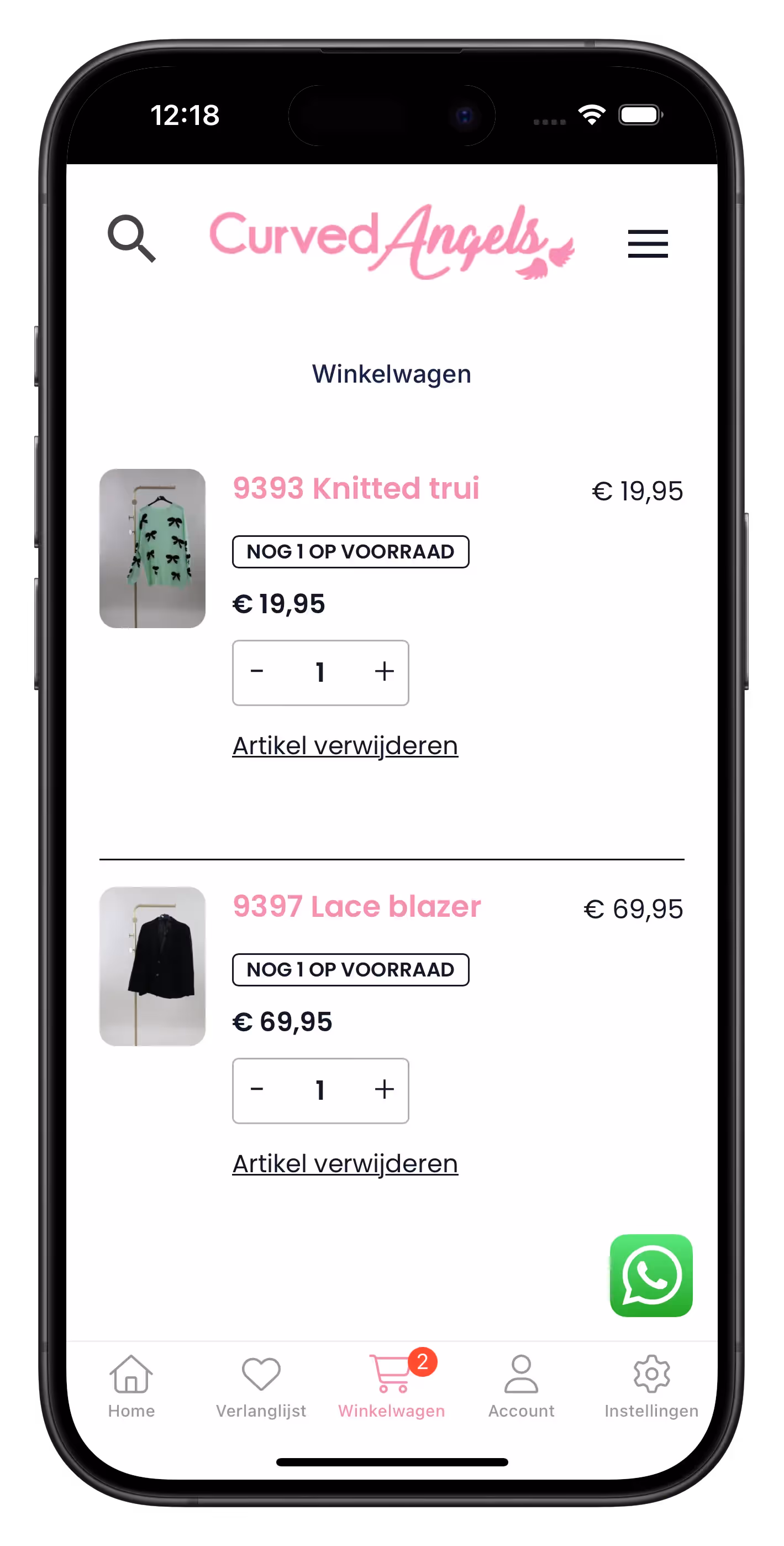 curvedangels.nl app screenshot