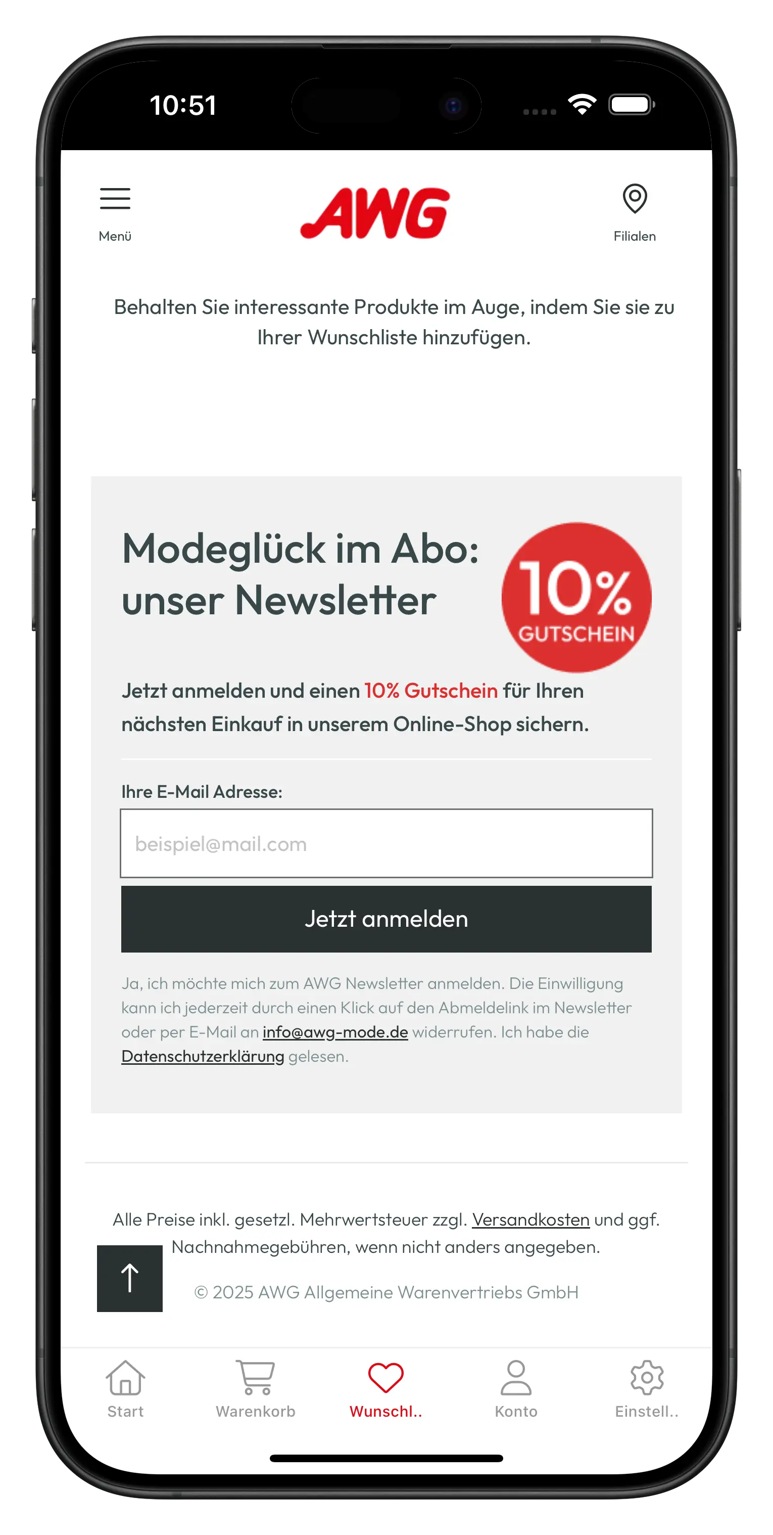 awg-mode.de app screenshot