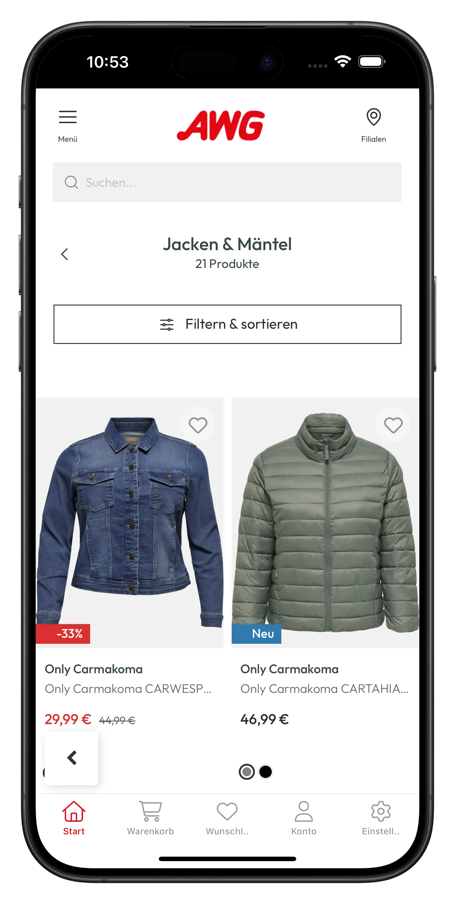 awg-mode.de app screenshot
