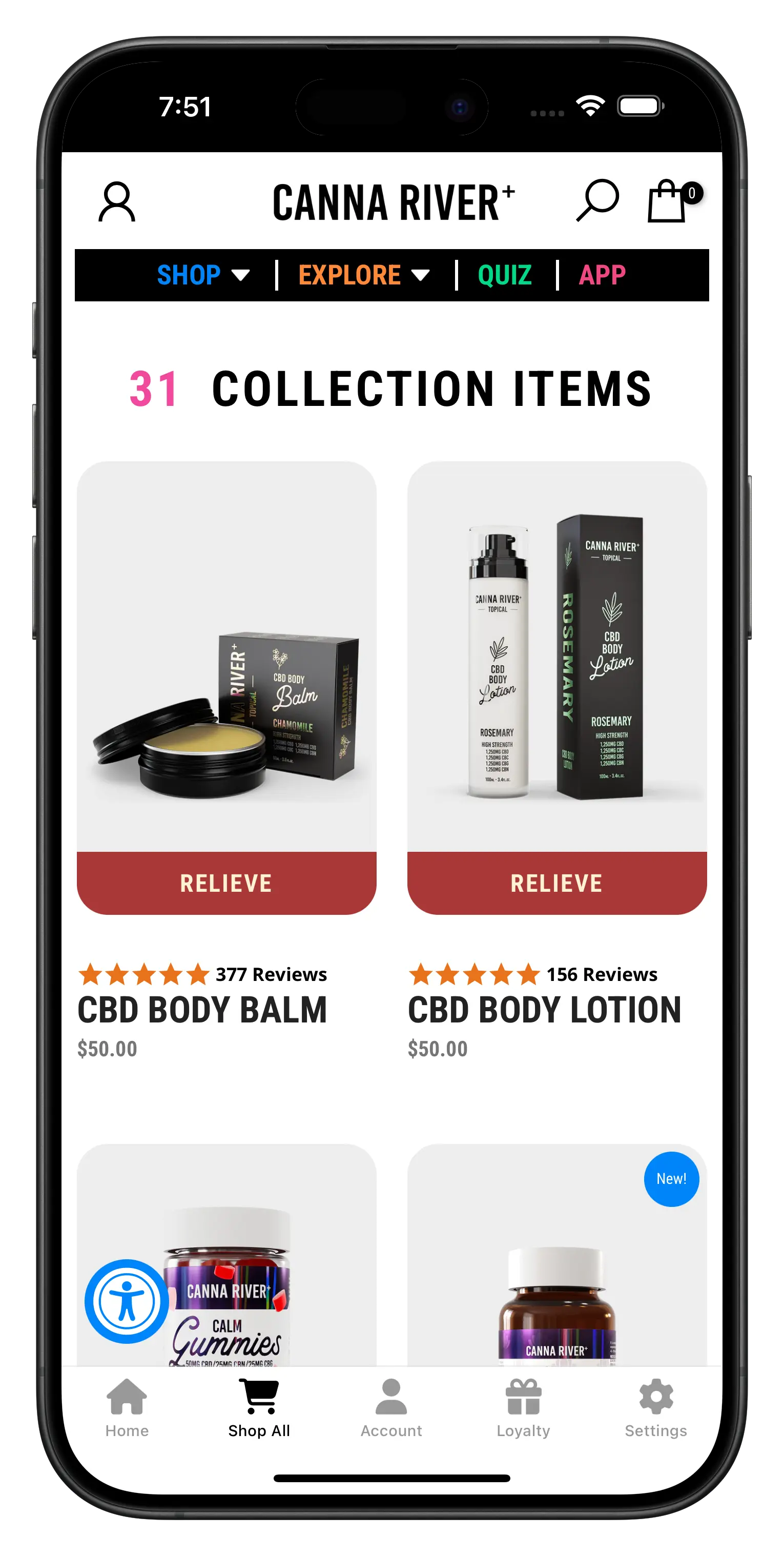 cannariver.com app screenshot