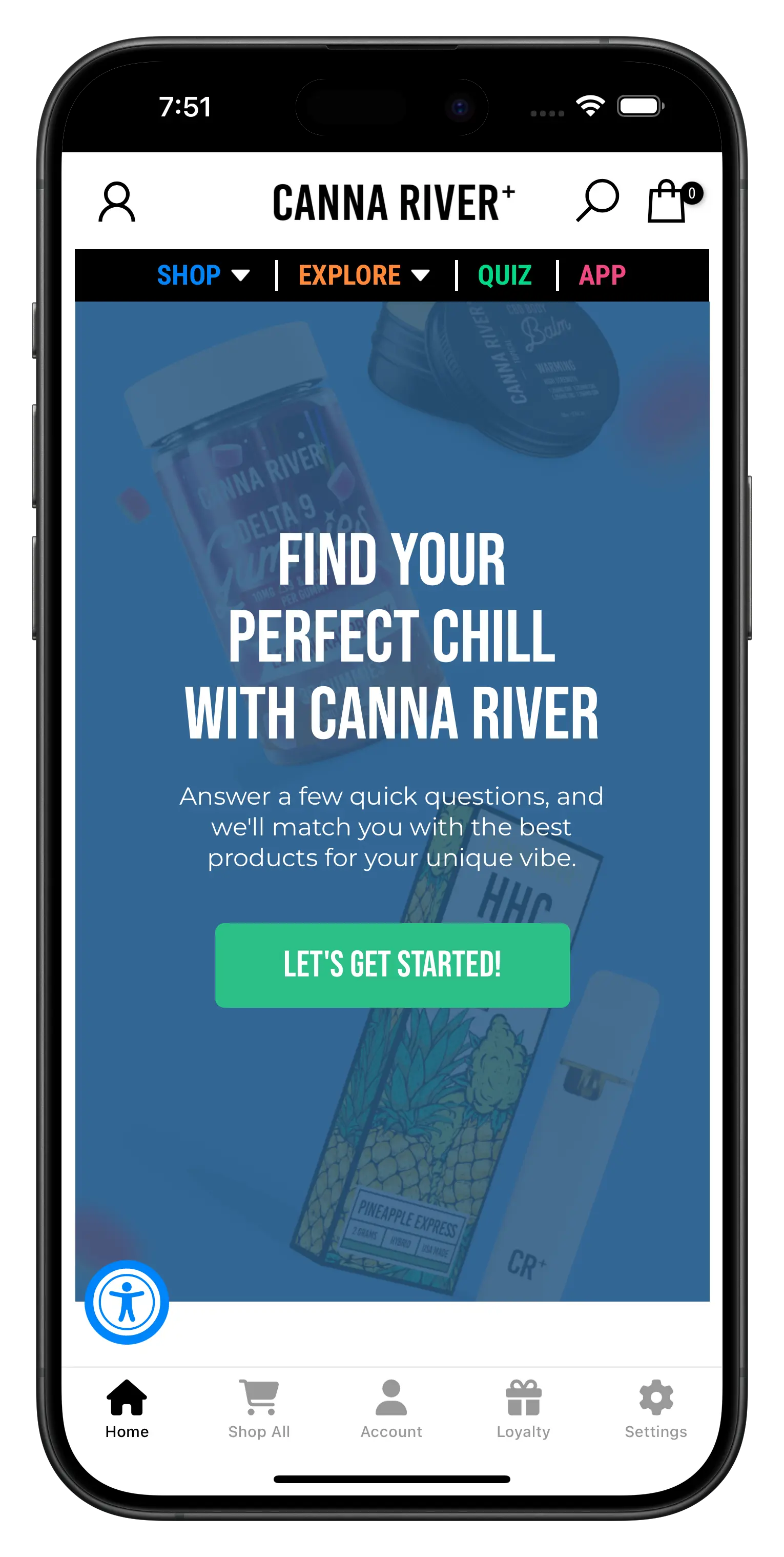 cannariver.com app screenshot