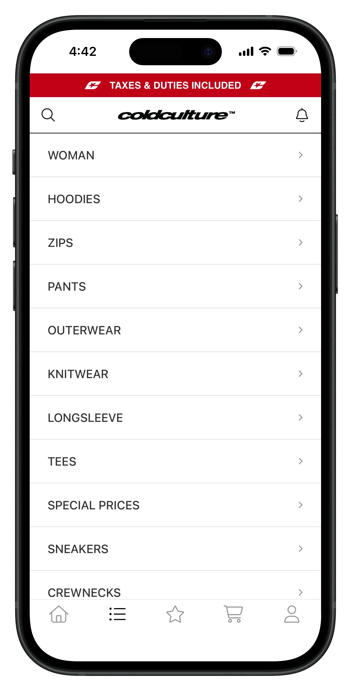 coldcultureworldwide.com app screenshot