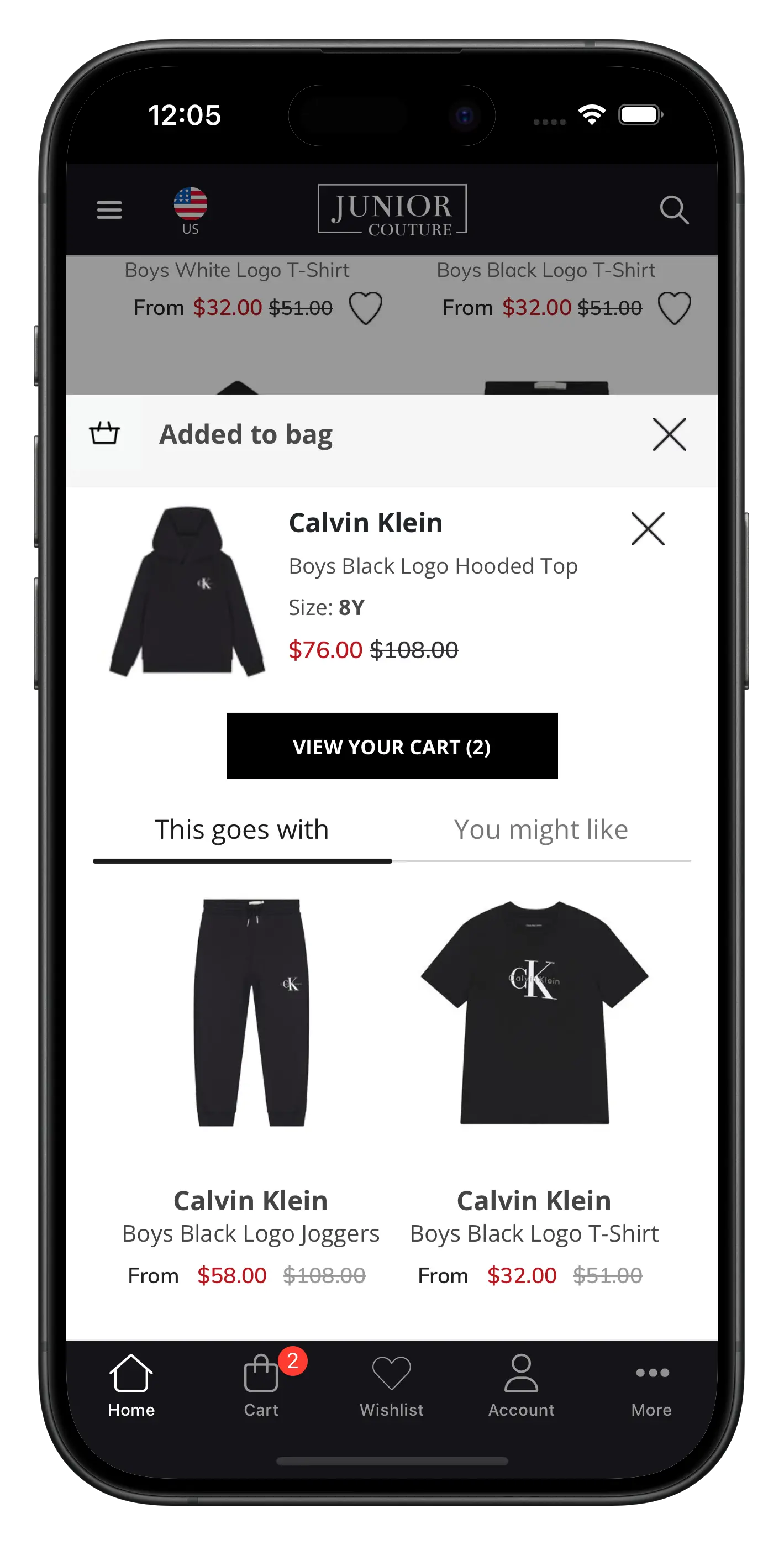 juniorcouture.com/en app screenshot