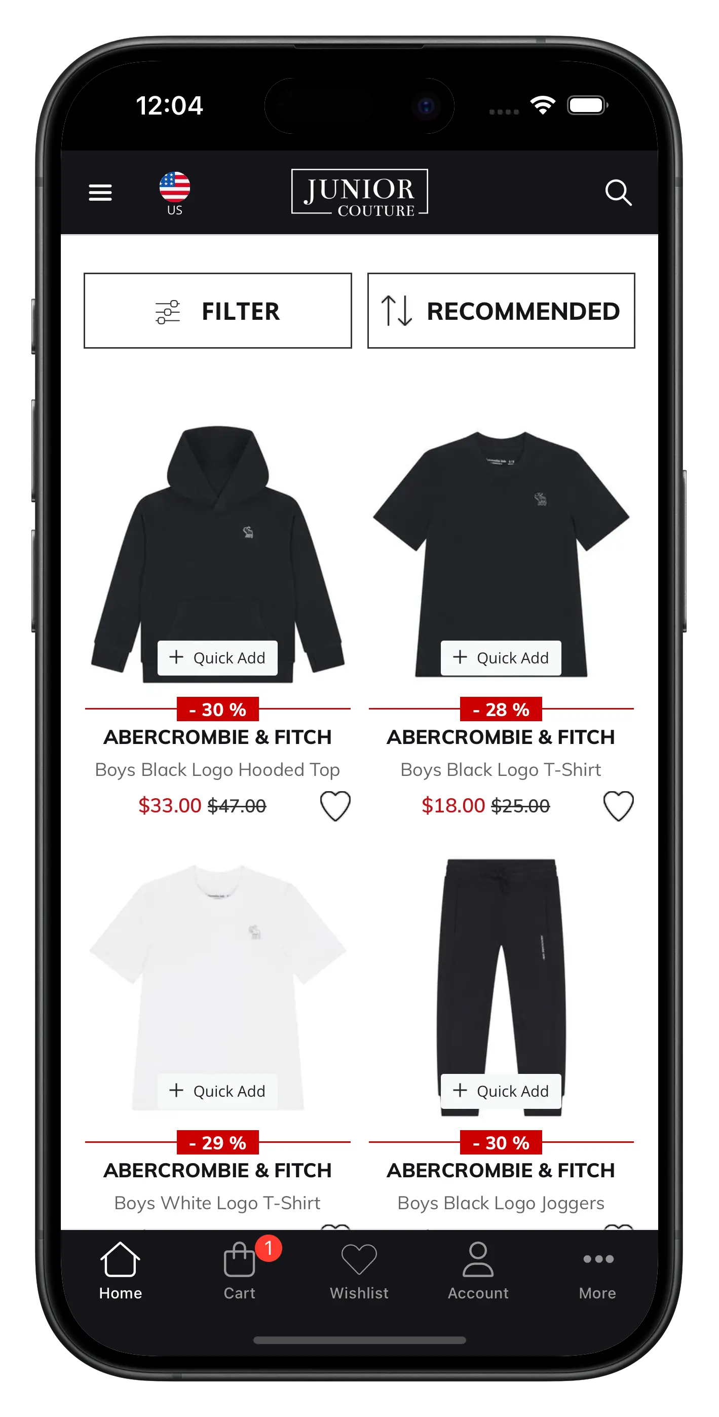 juniorcouture.com/en app screenshot