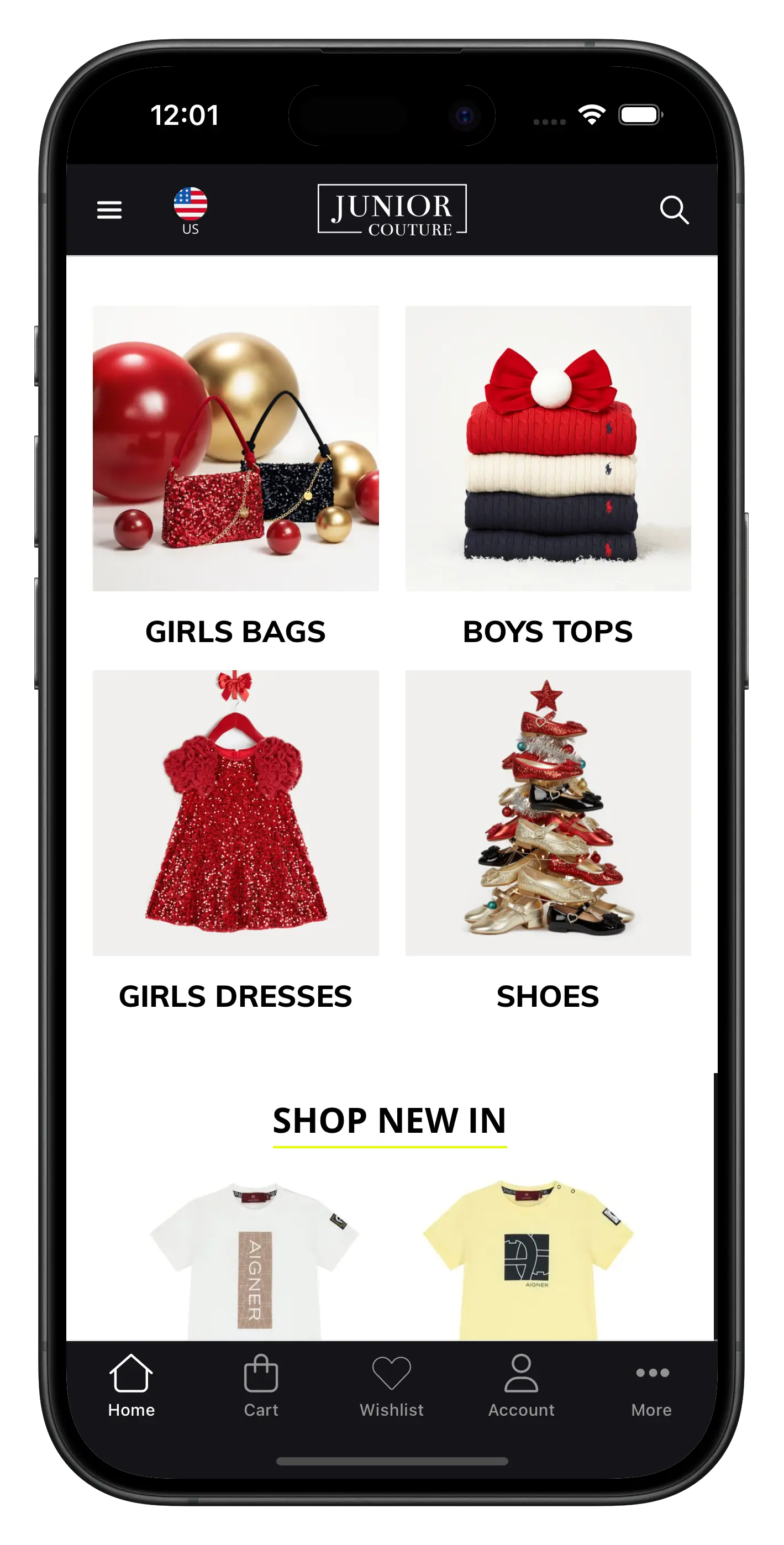 juniorcouture.com/en app screenshot