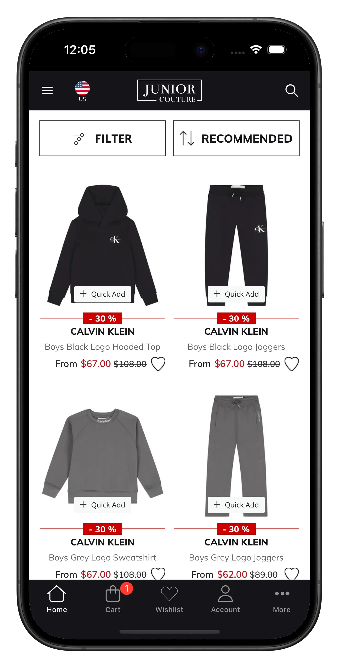 juniorcouture.com/en app screenshot