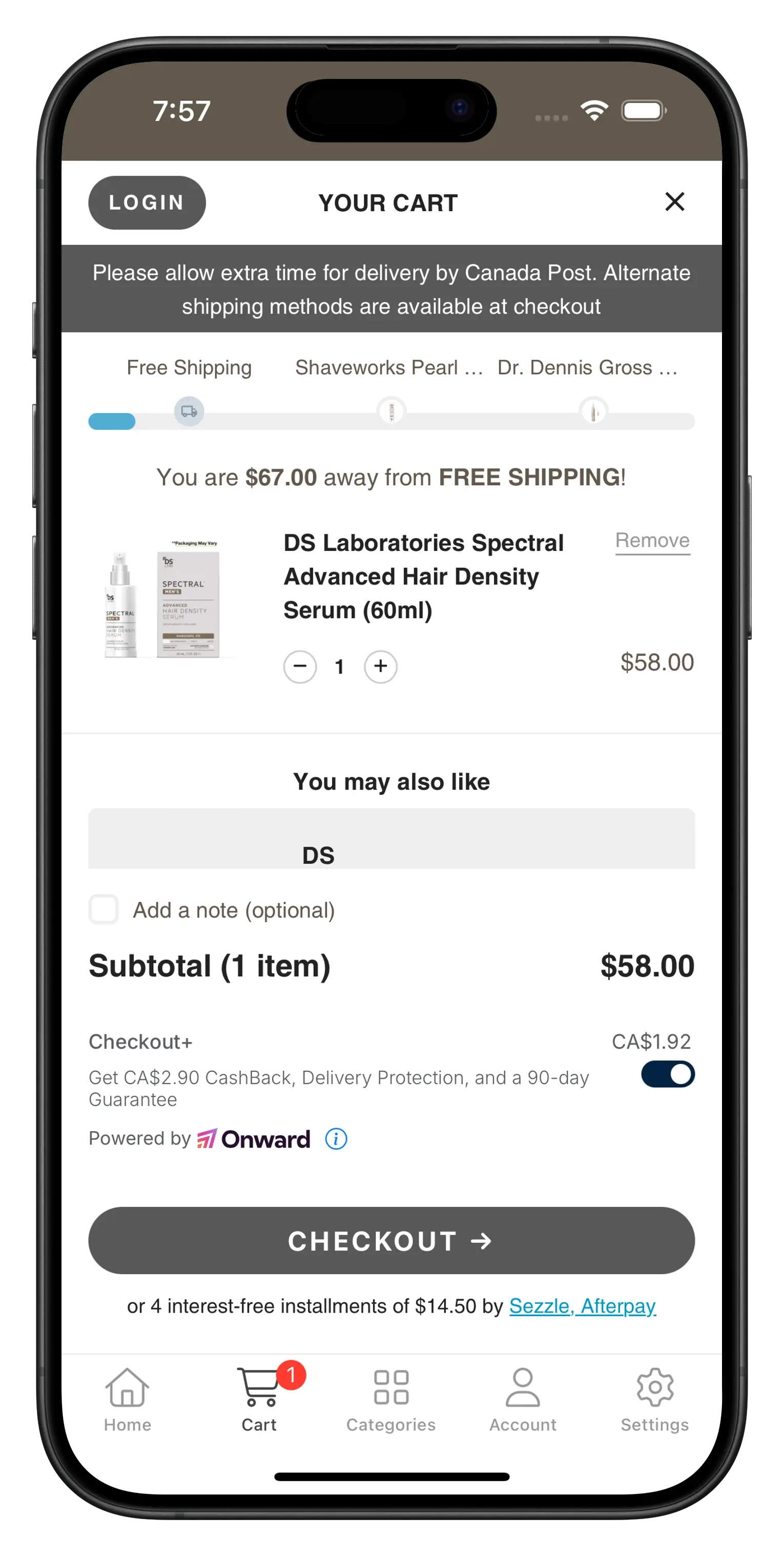 shopmasc.com app screenshot