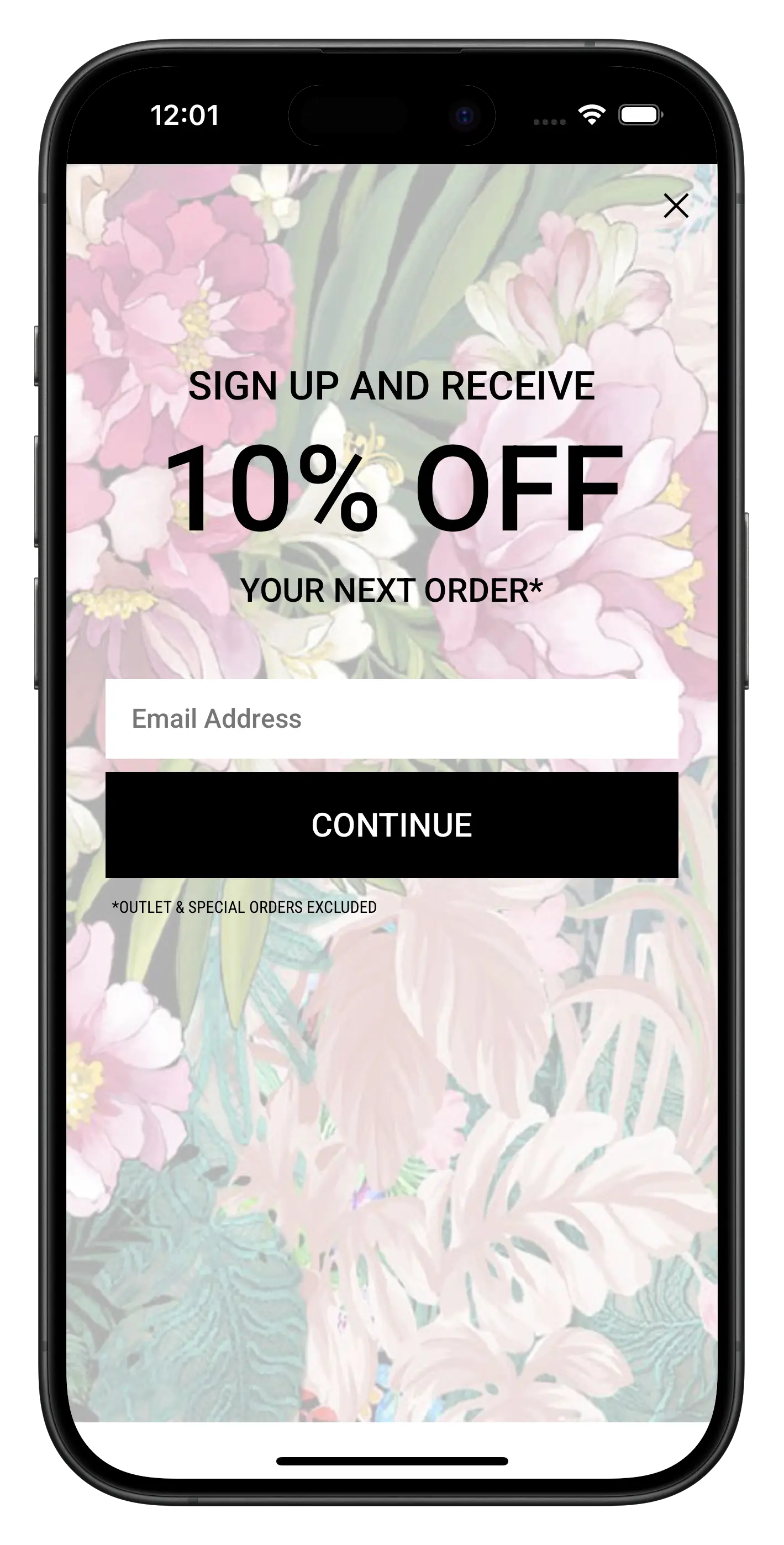 tadashishoji.com app screenshot