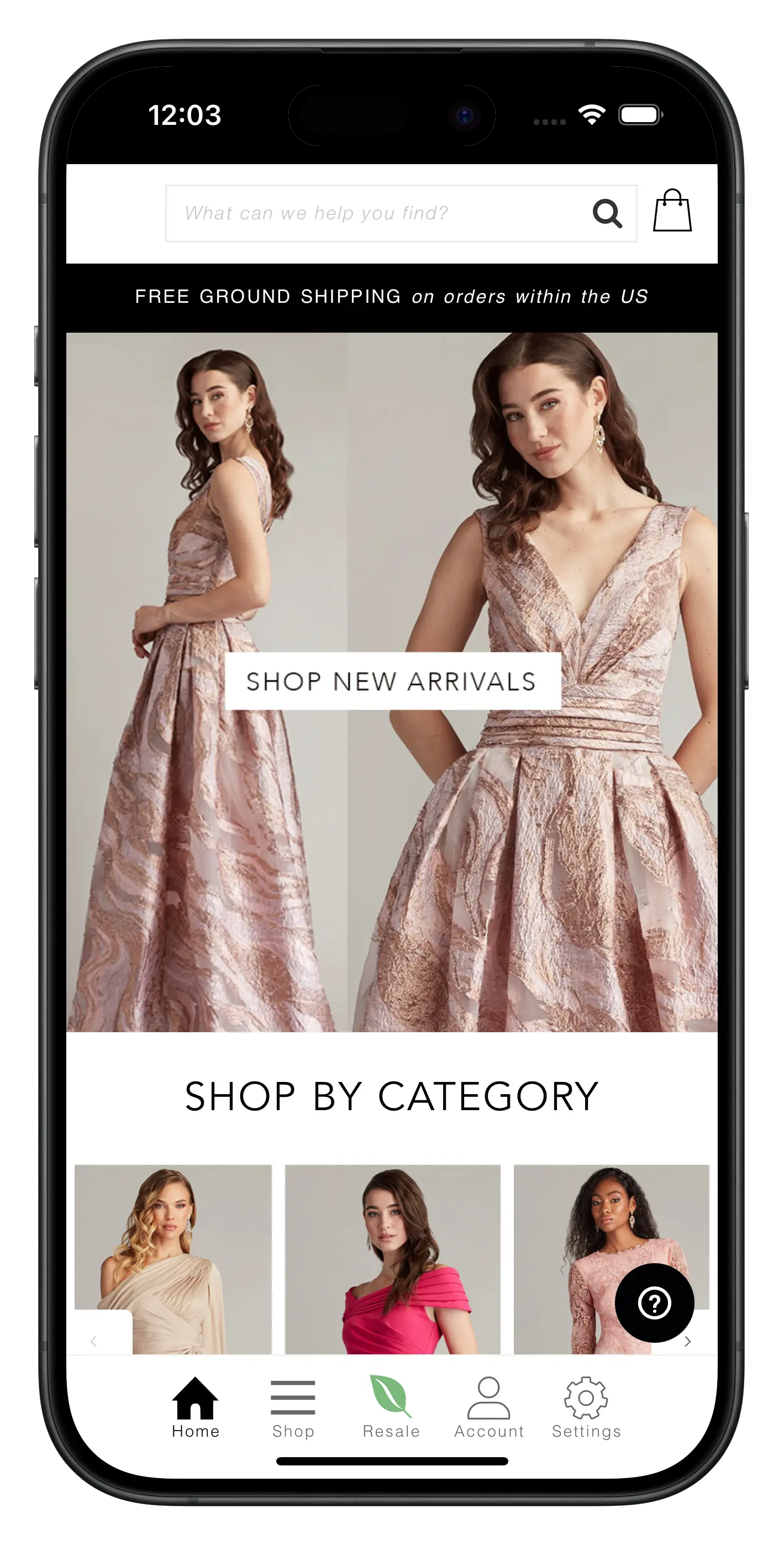 tadashishoji.com app screenshot