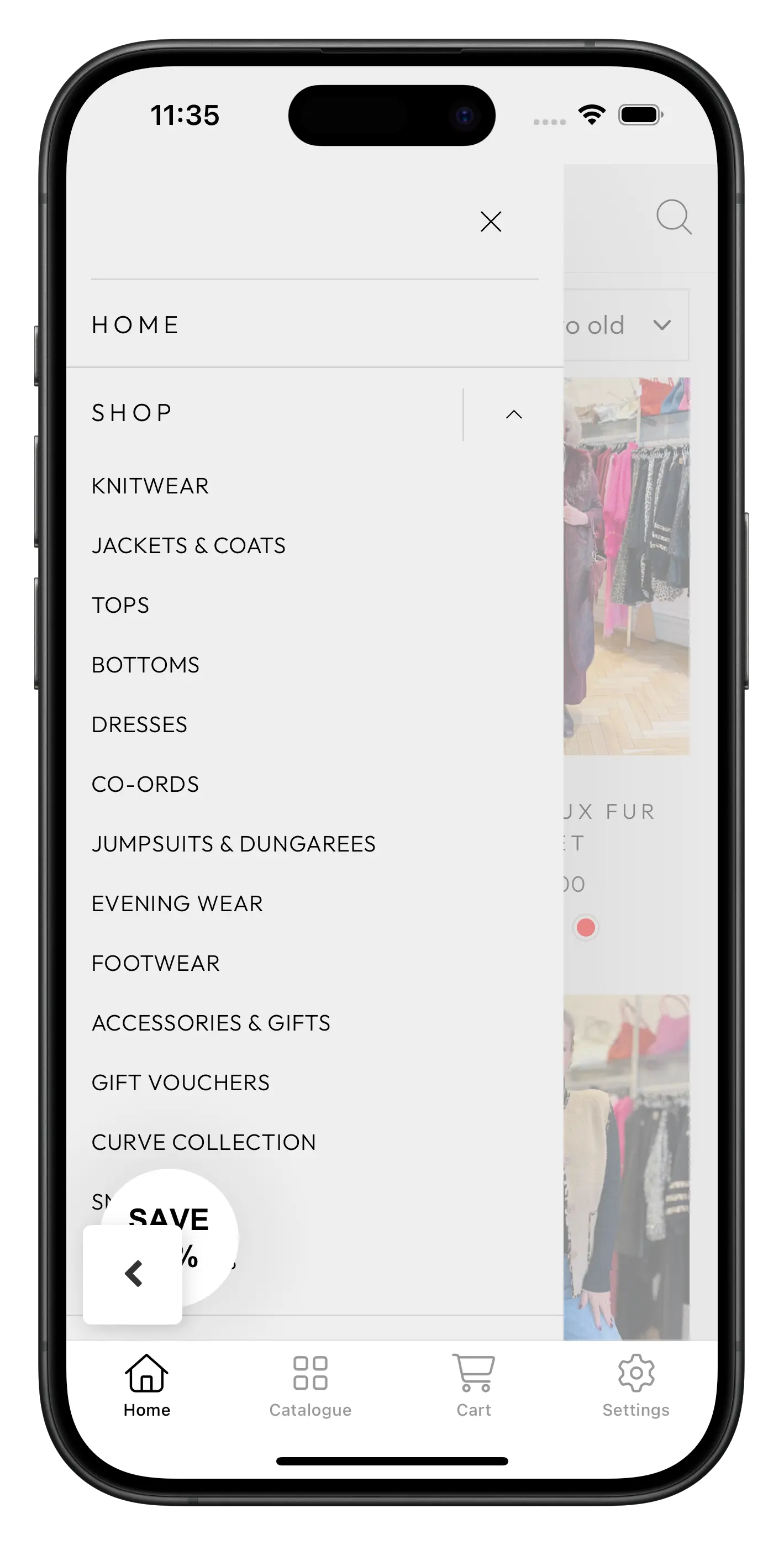 ilovesnob.co.uk app screenshot