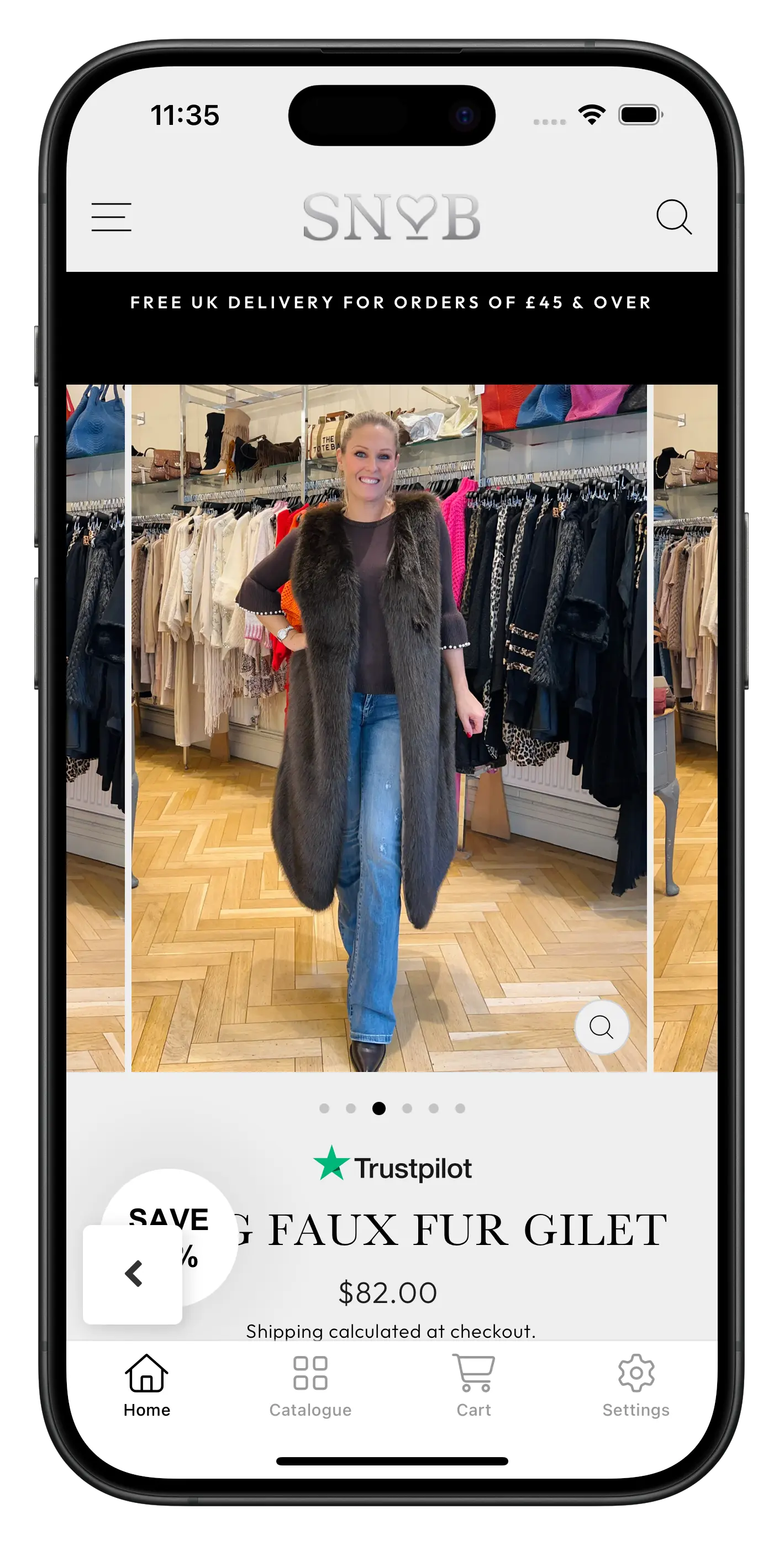 ilovesnob.co.uk app screenshot