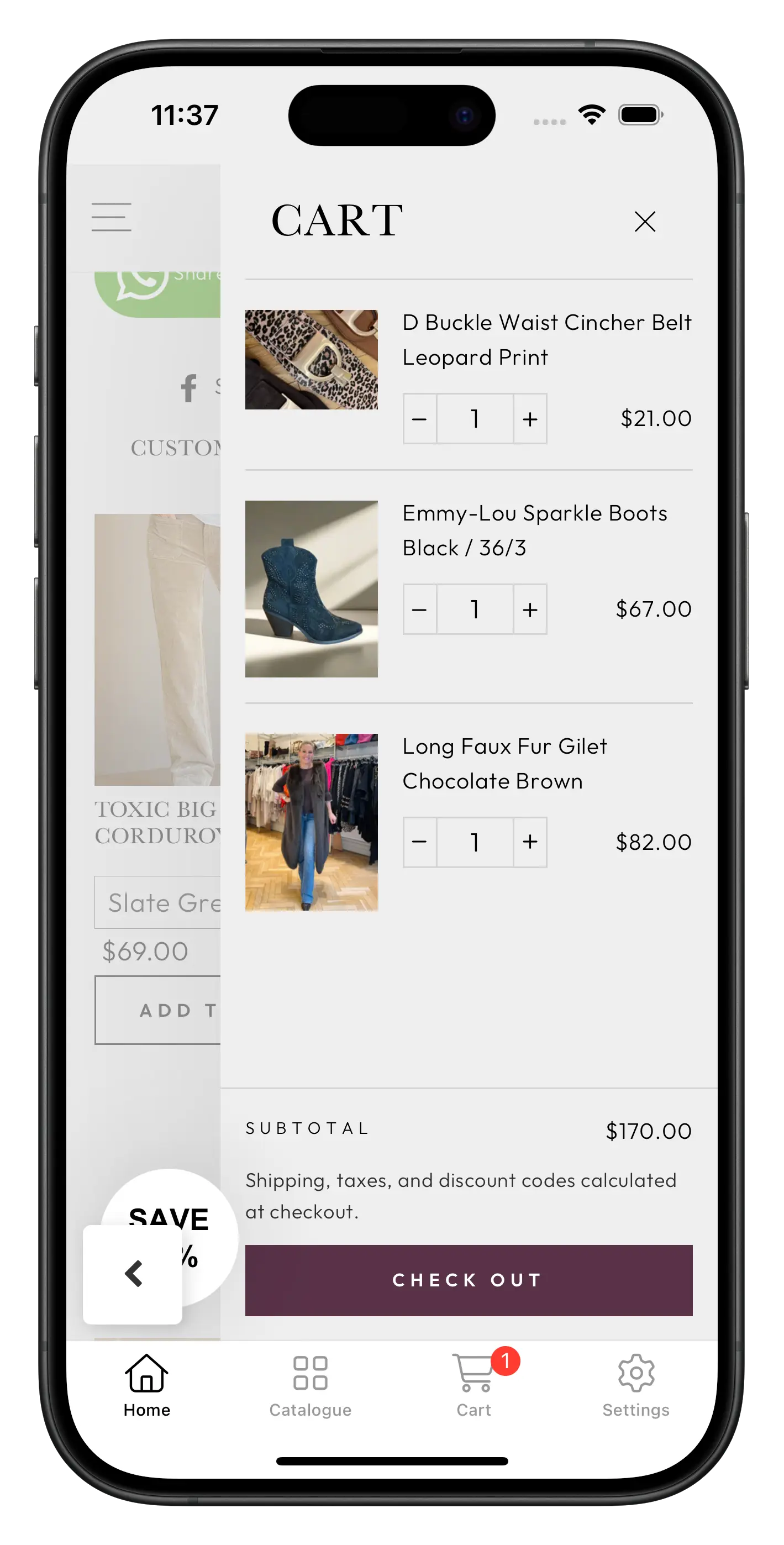 ilovesnob.co.uk app screenshot