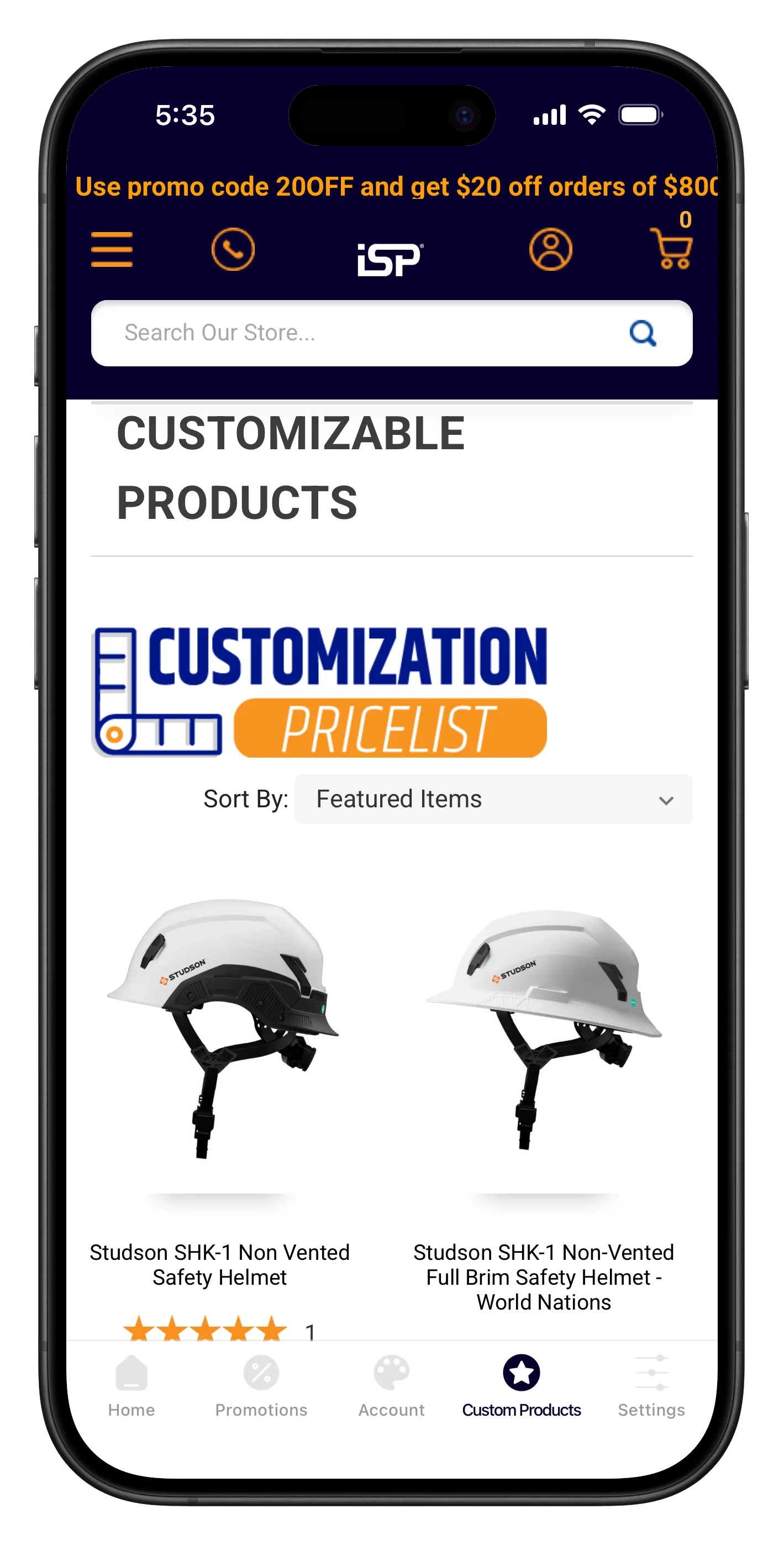 industrialsafetyproducts.com app screenshot