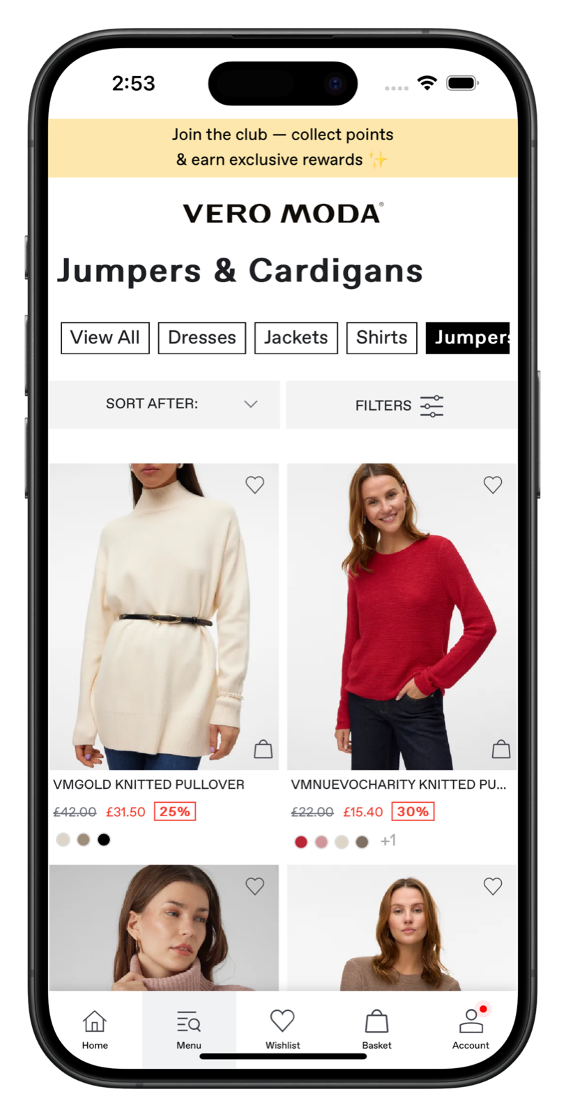 veromoda.com app screenshot