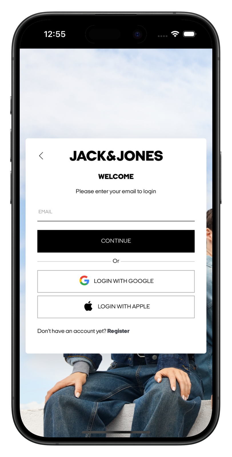 jackjones.com app screenshot