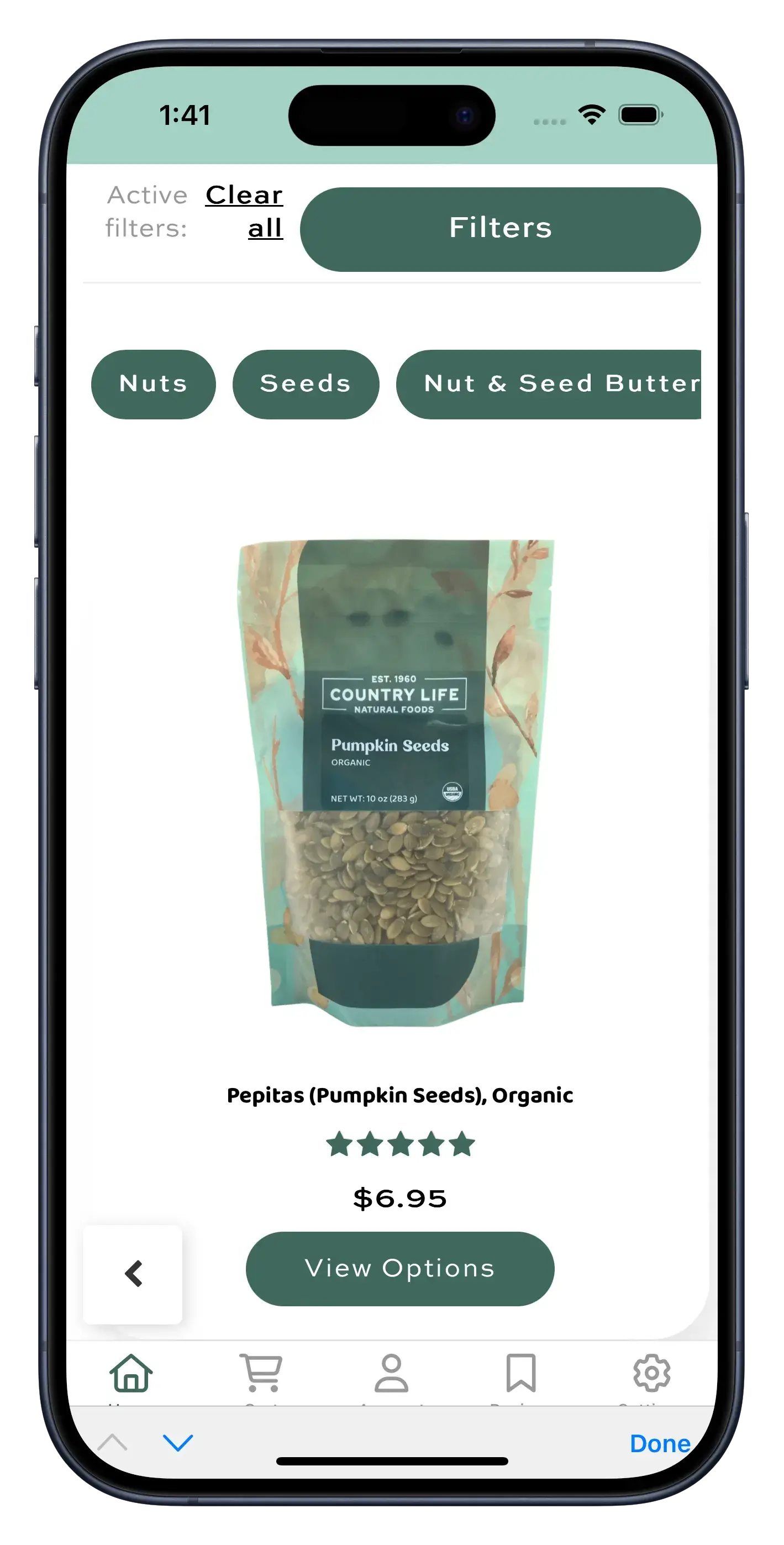 countrylifefoods.com app screenshot