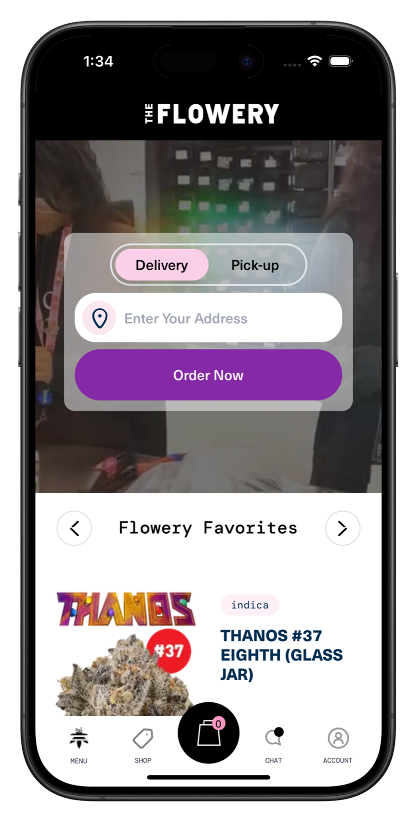 theflowery.co app screenshot